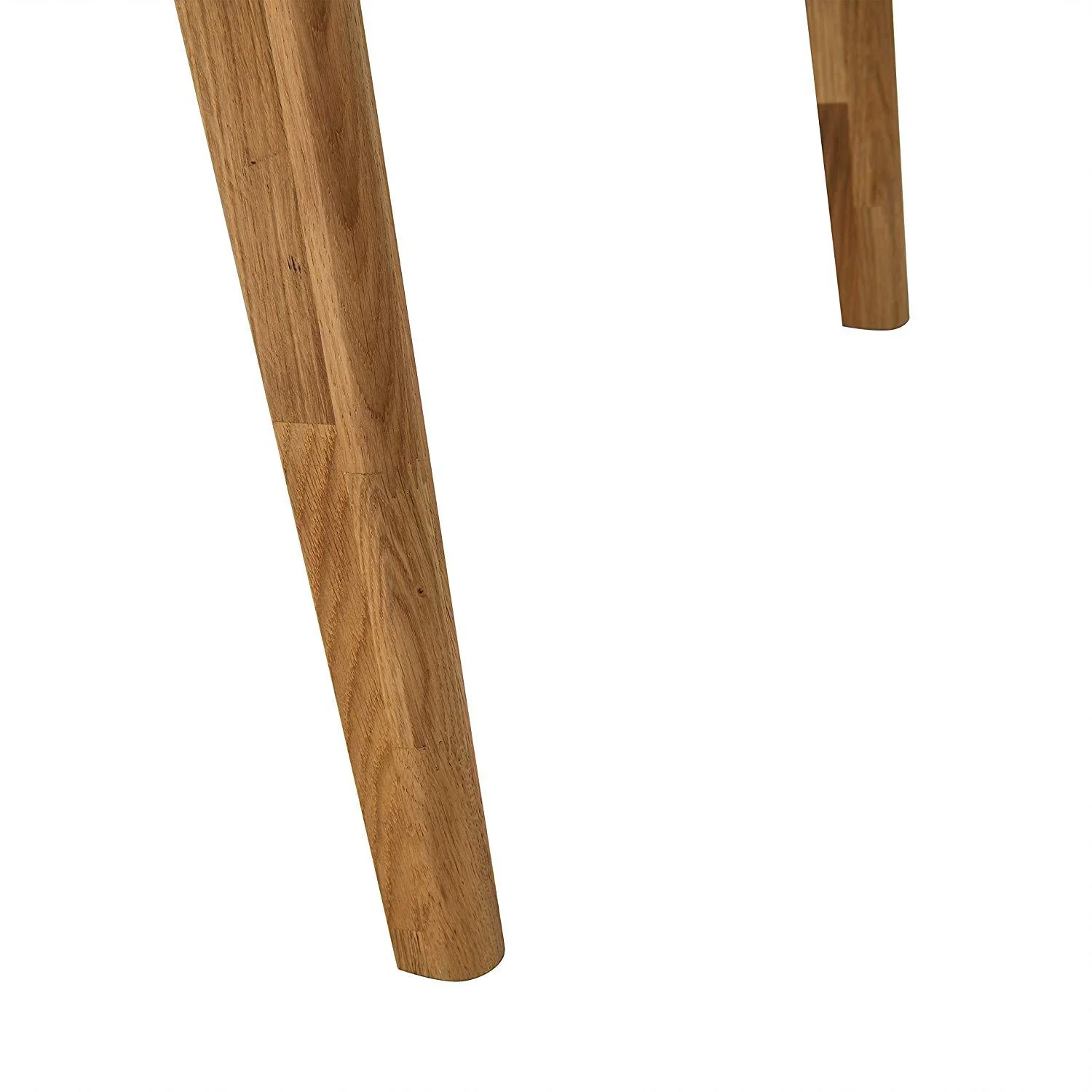 ASCONA White Marble Effect 6-Seater Dining Table with Solid Oak Legs - Image 8