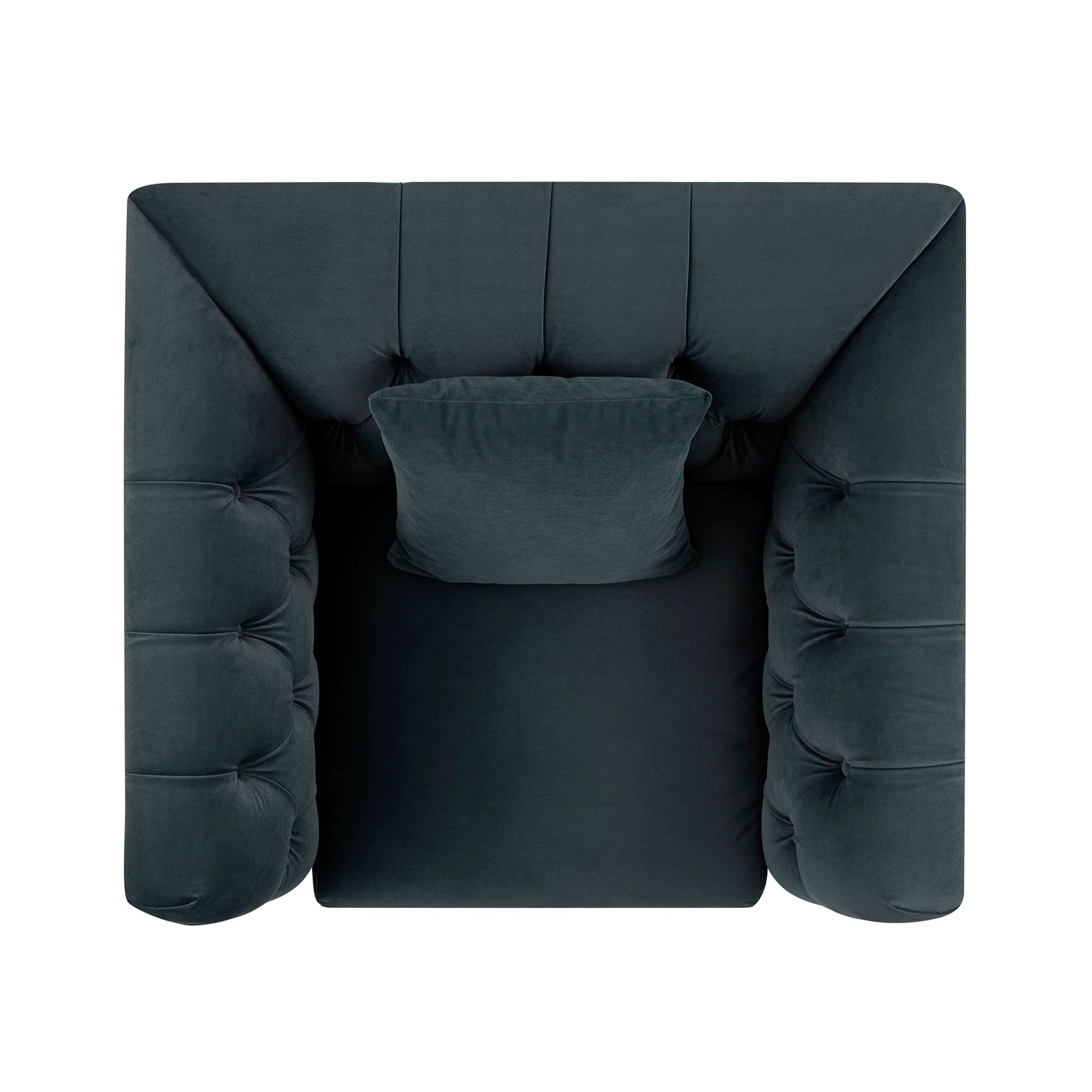 Ashby Chesterfield Armchair, Aegean Blue Velvet - Image 13