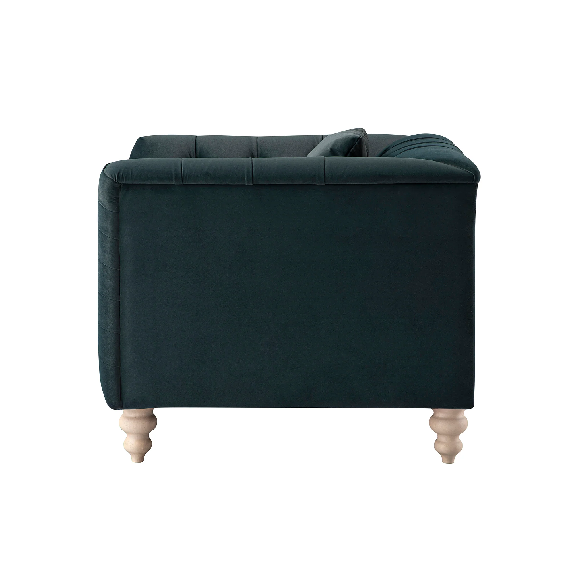 Ashby Chesterfield Armchair, Aegean Blue Velvet - Image 14