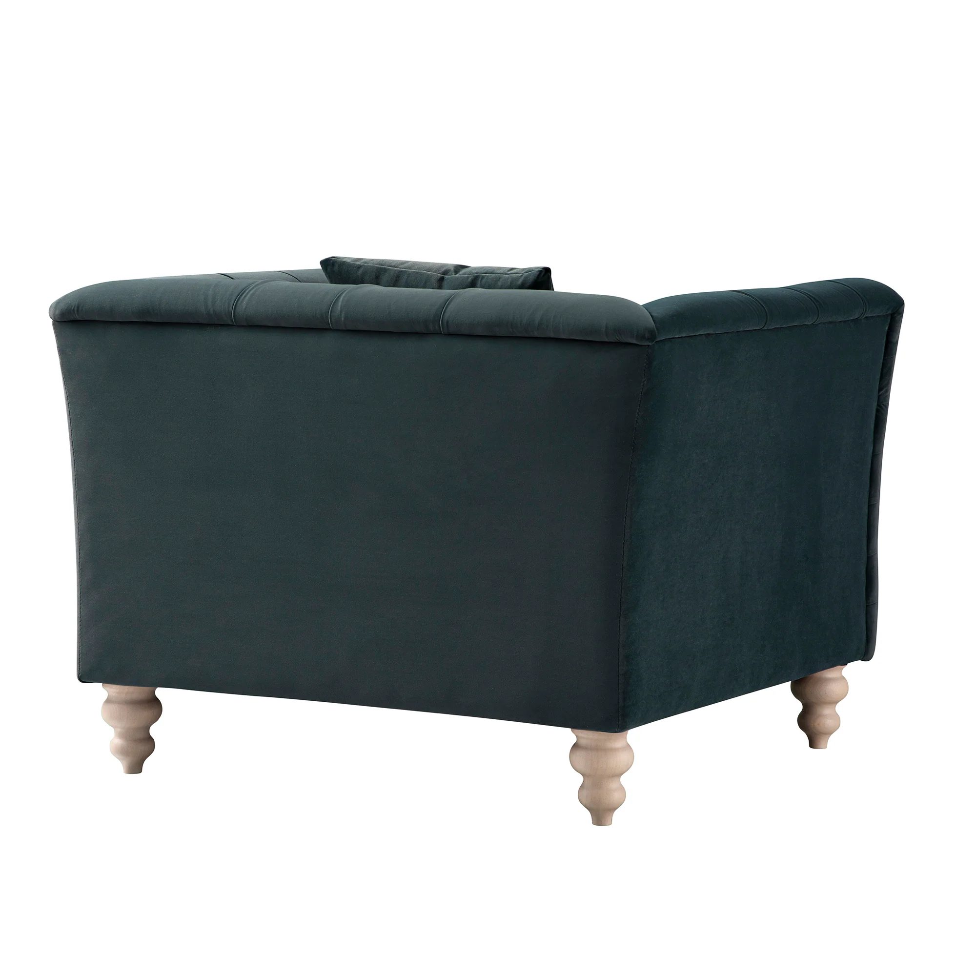 Ashby Chesterfield Armchair, Aegean Blue Velvet - Image 15