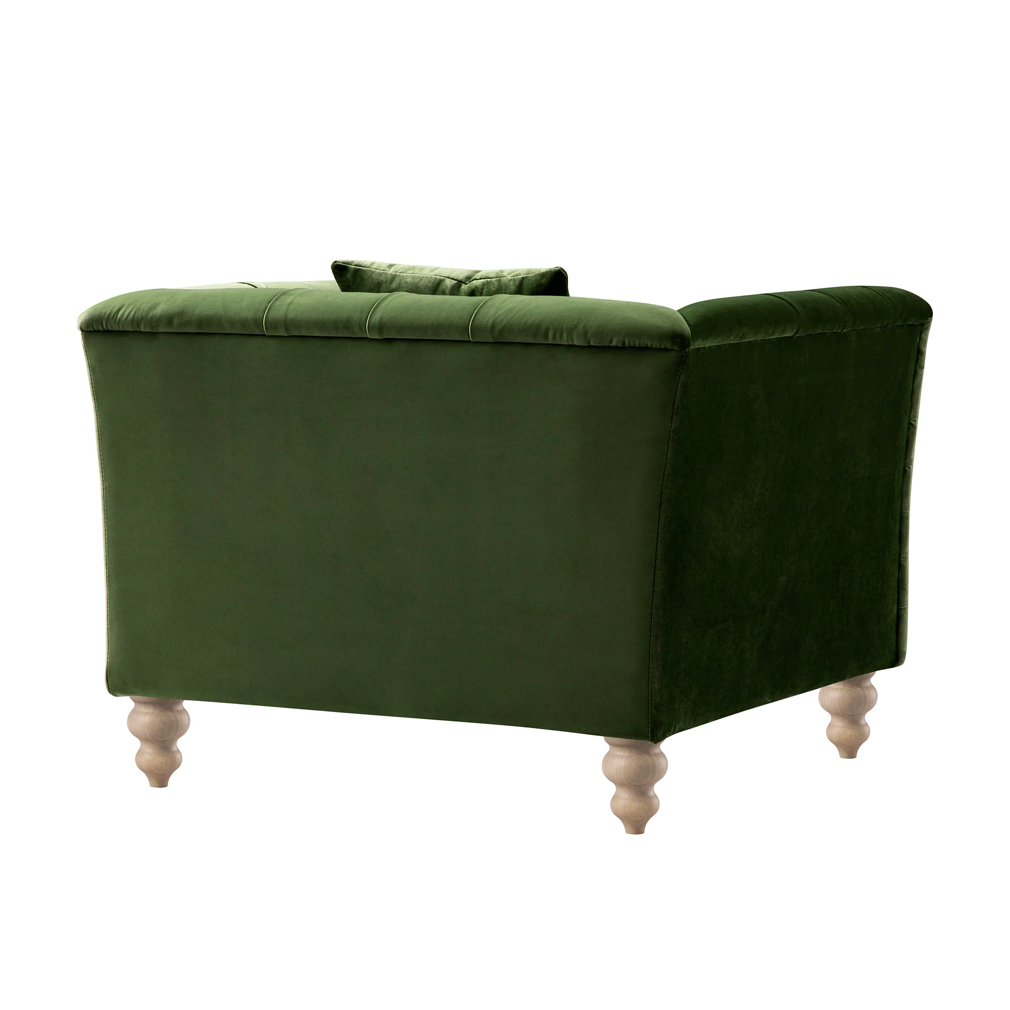 Ashby Chesterfield Armchair, Fern Green Velvet - Image 14