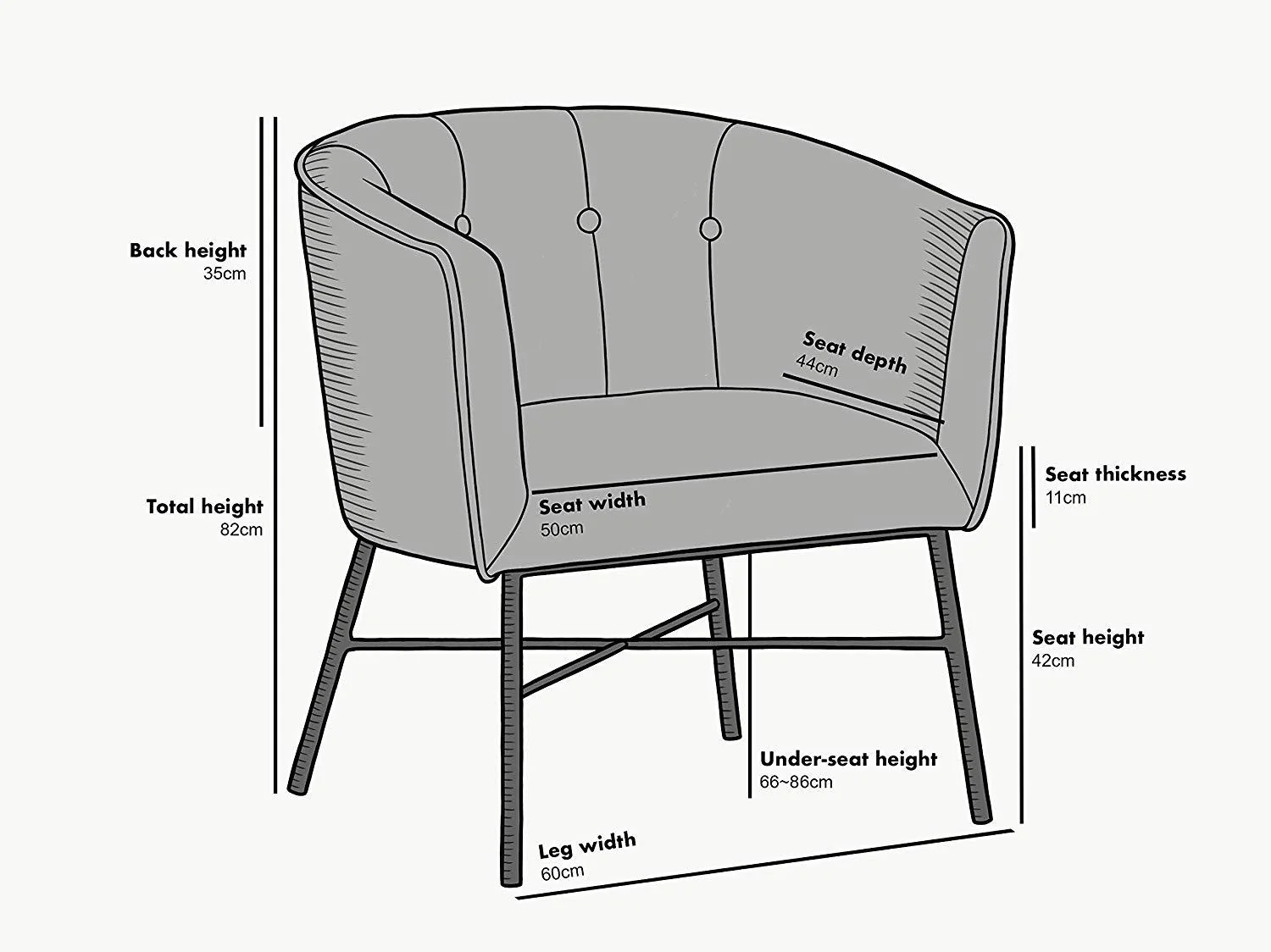 Aurelie Tub Chair in Emerald Green Velvet - Image 7