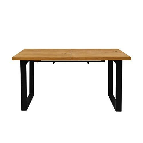 BERN 6-8 Seater Oak Extending Dining Table with Metal Legs - Image 10