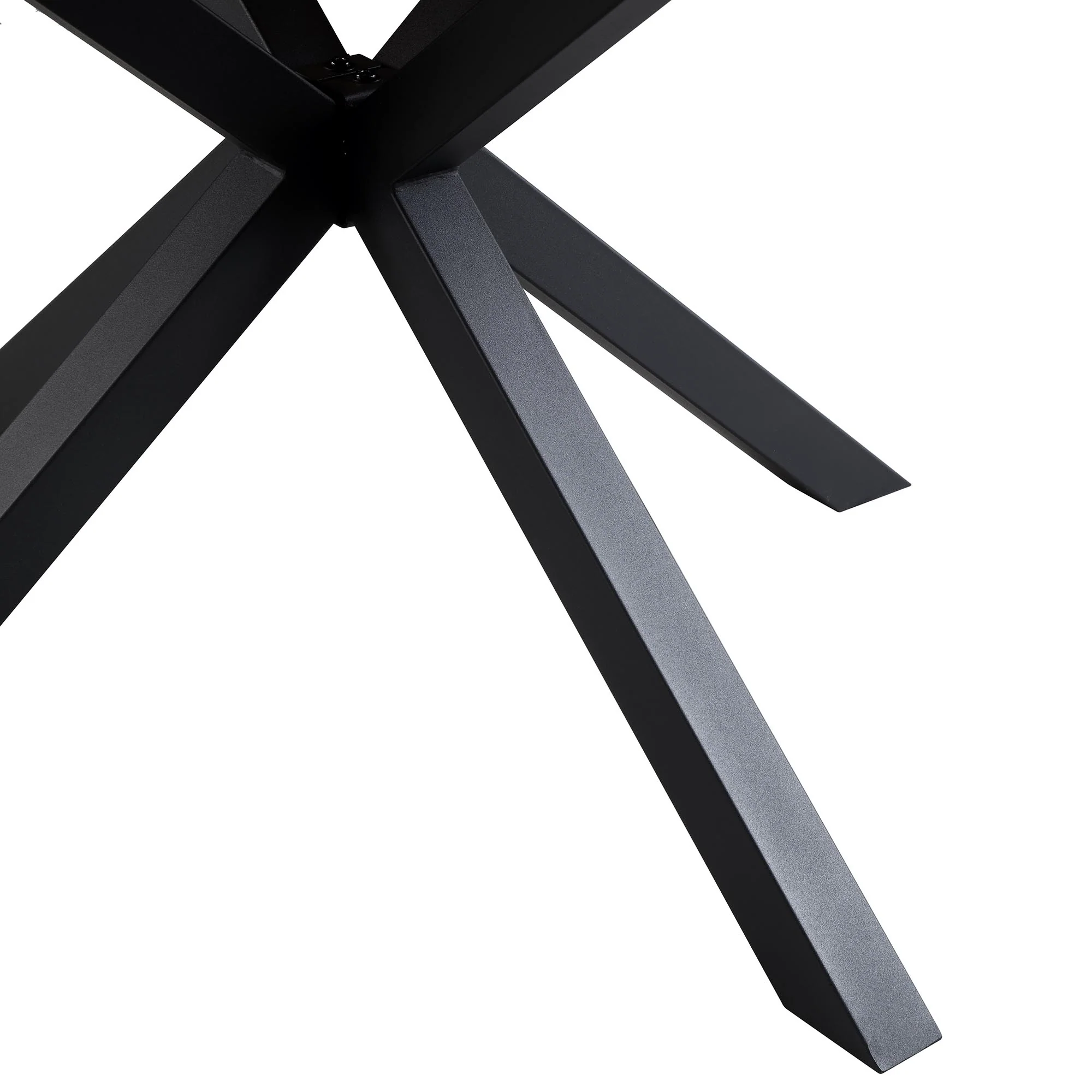 BERN Natural Curved Edge Solid Oak Dining Table - Image 9