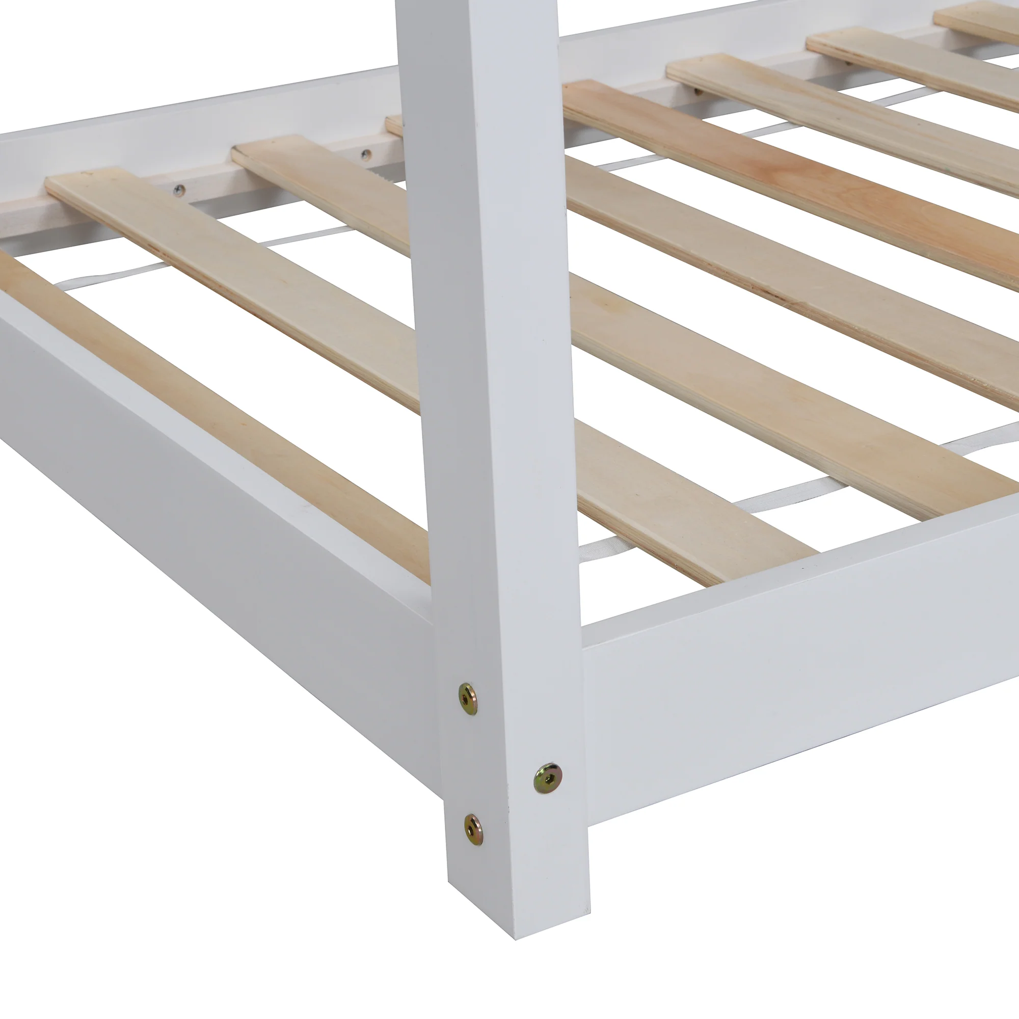 Bethwin Solid Wood Kid's House Bed in White - Image 8