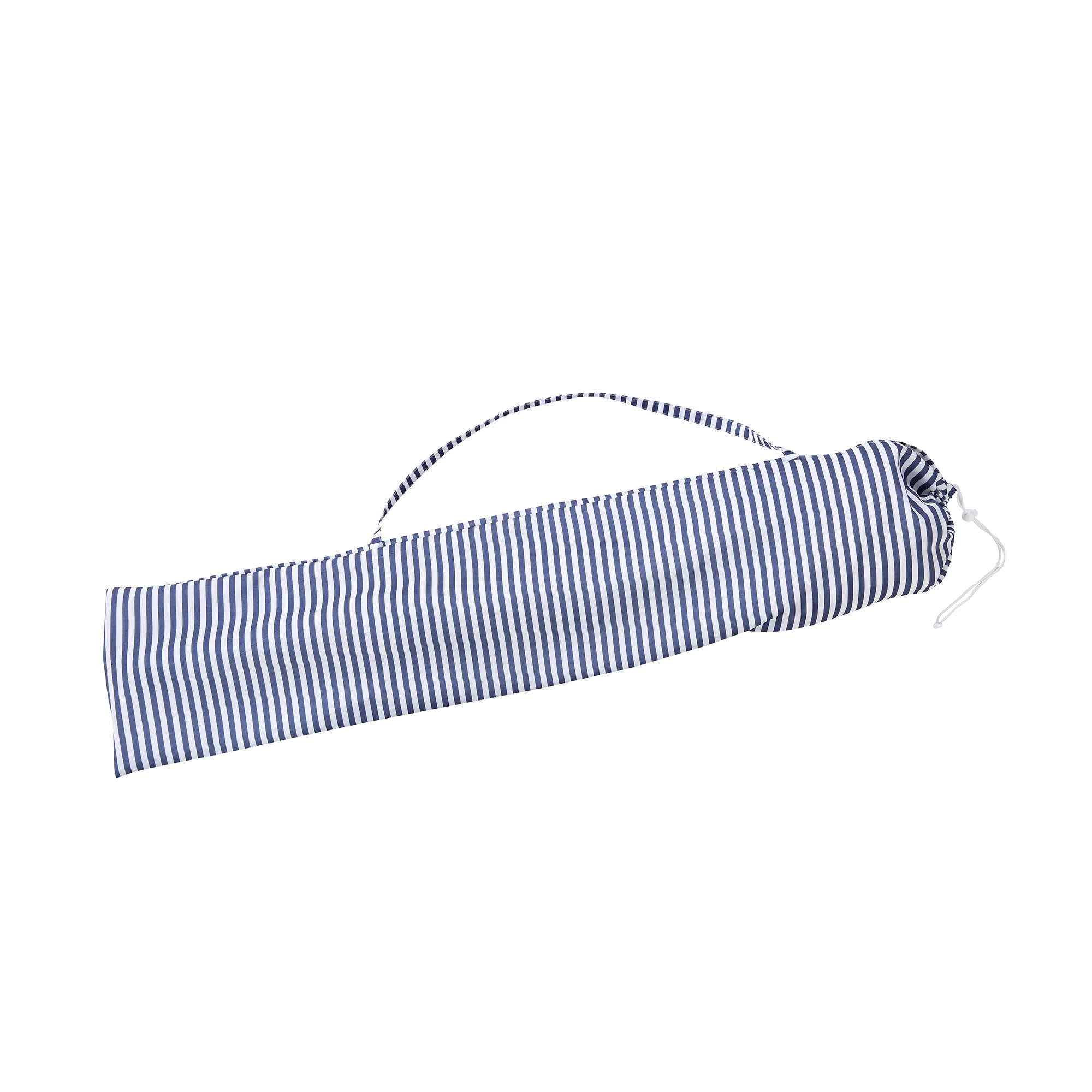 Gabriel Blue and White Striped Fringed Parasol with Tilt - Image 12