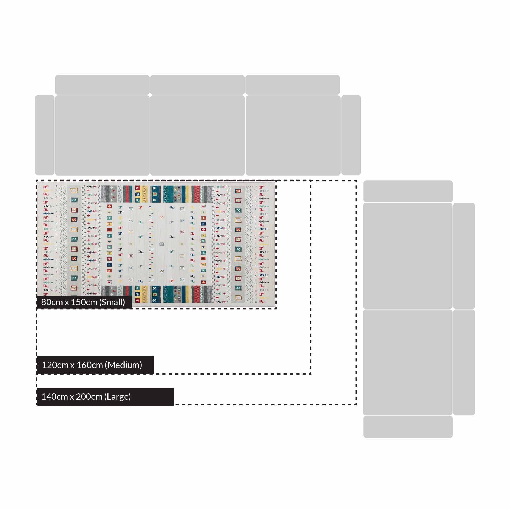 Cherokee Printed Rug 120 x 170 cm - Image 4