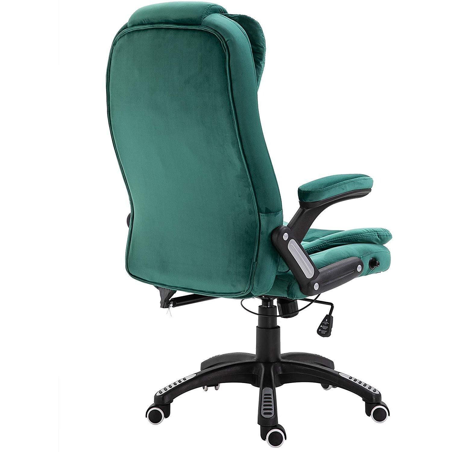 Executive Recline Extra Padded Office Chair Standard, MO17 Green Velvet - Image 7