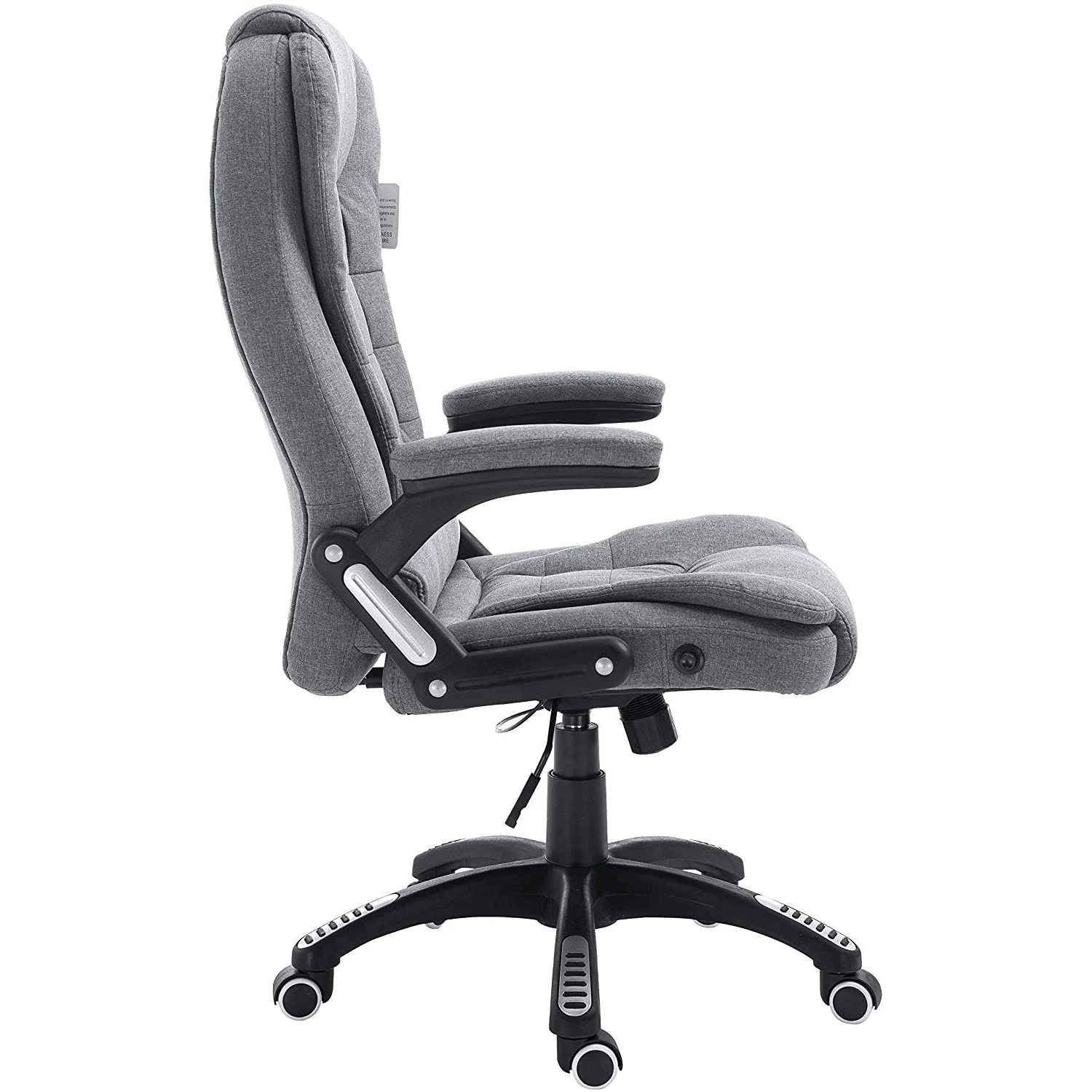 Executive Recline Extra Padded Office Chair Standard, MO17 Grey Fabric - Image 4