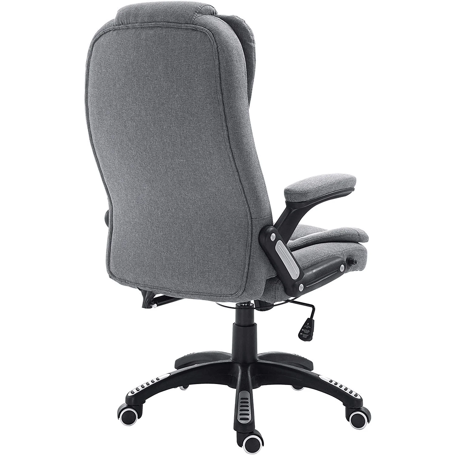 Executive Recline Extra Padded Office Chair Standard, MO17 Grey Fabric - Image 5