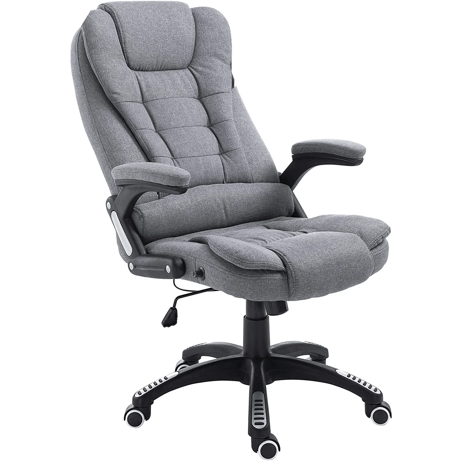 Executive Recline Extra Padded Office Chair Standard, MO17 Grey Fabric - Image 7