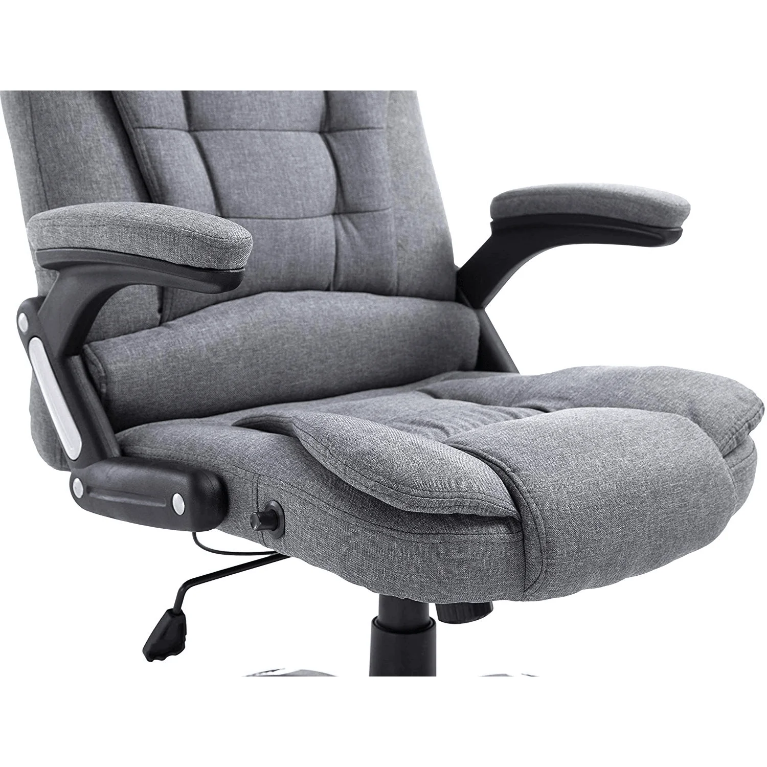 Executive Recline Extra Padded Office Chair Standard, MO17 Grey Fabric - Image 8