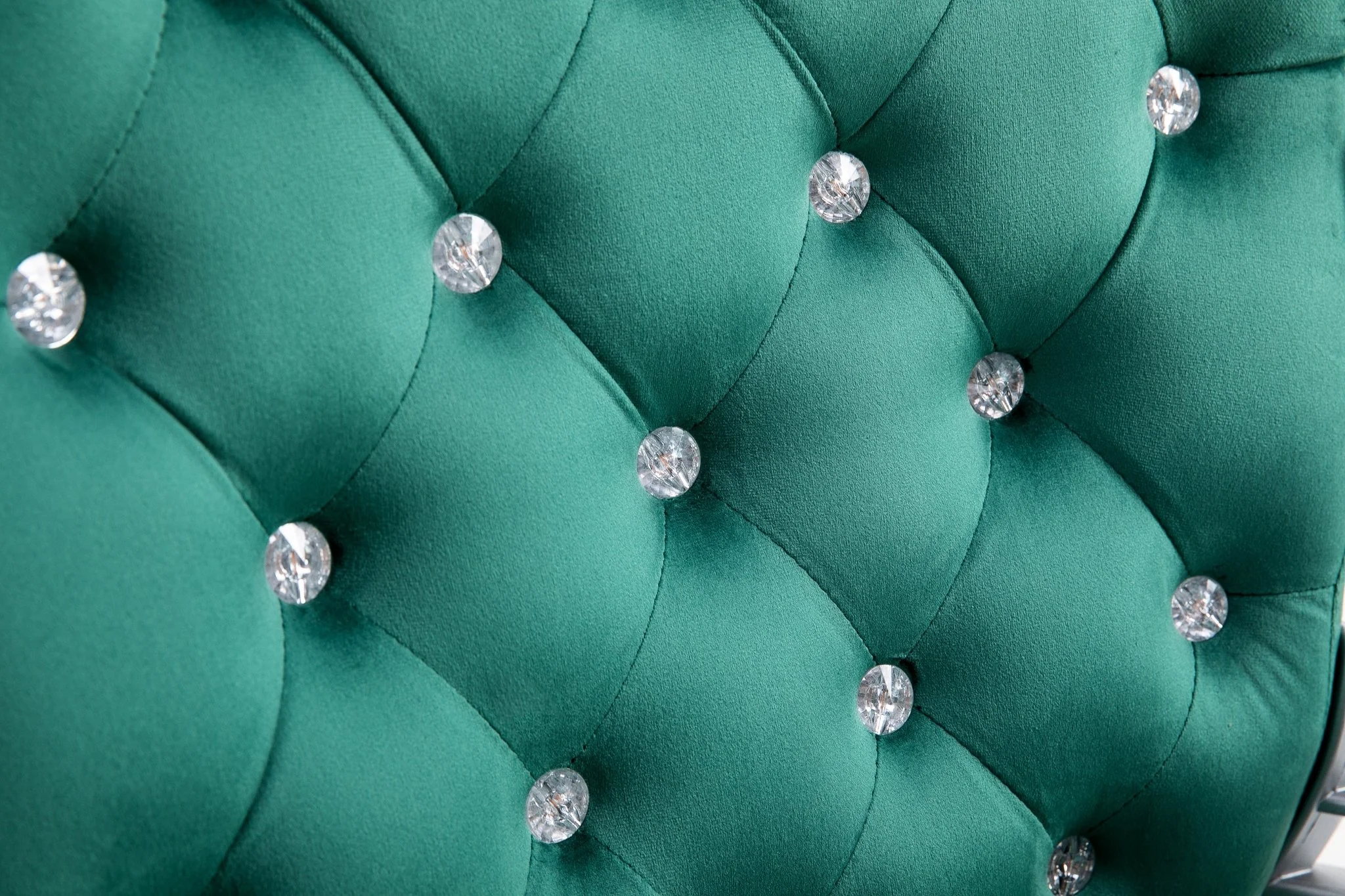 Green Velvet Chesterfield Swivel Chair - Image 7