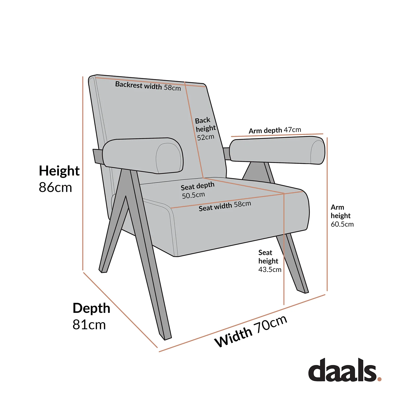 Chinnor Taupe Boucle Black Oak Frame Accent Chair - Image 9