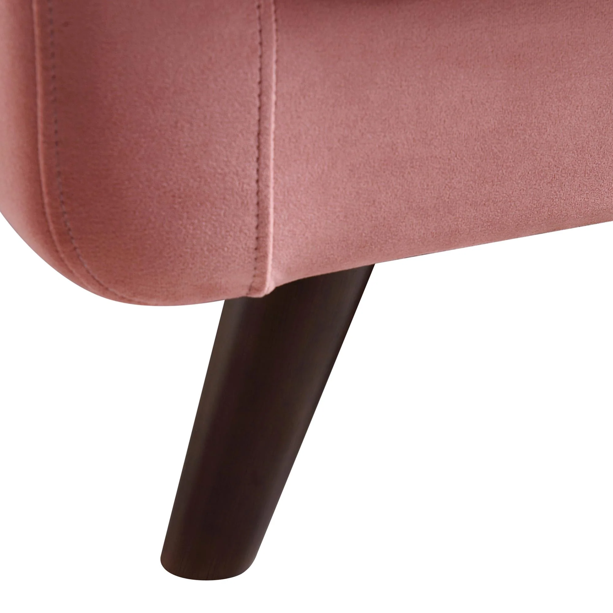Clarence 3-Seater Sofa in Blush Pink Velvet - Image 12