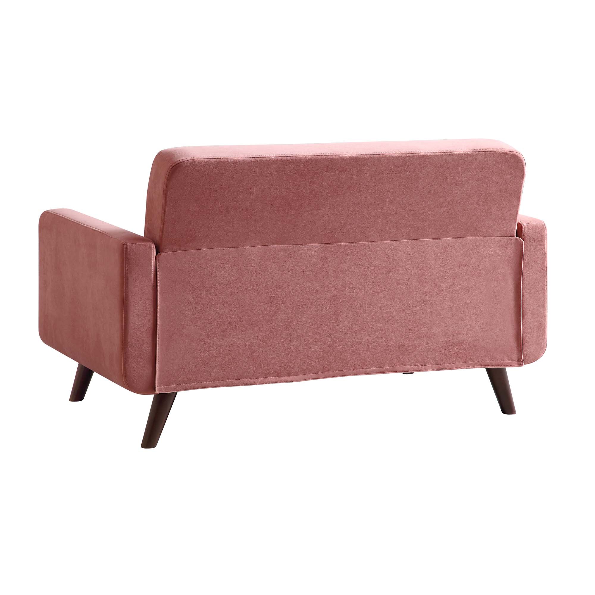 Clarence 2-Seater Sofa in Blush Pink Velvet - Image 8