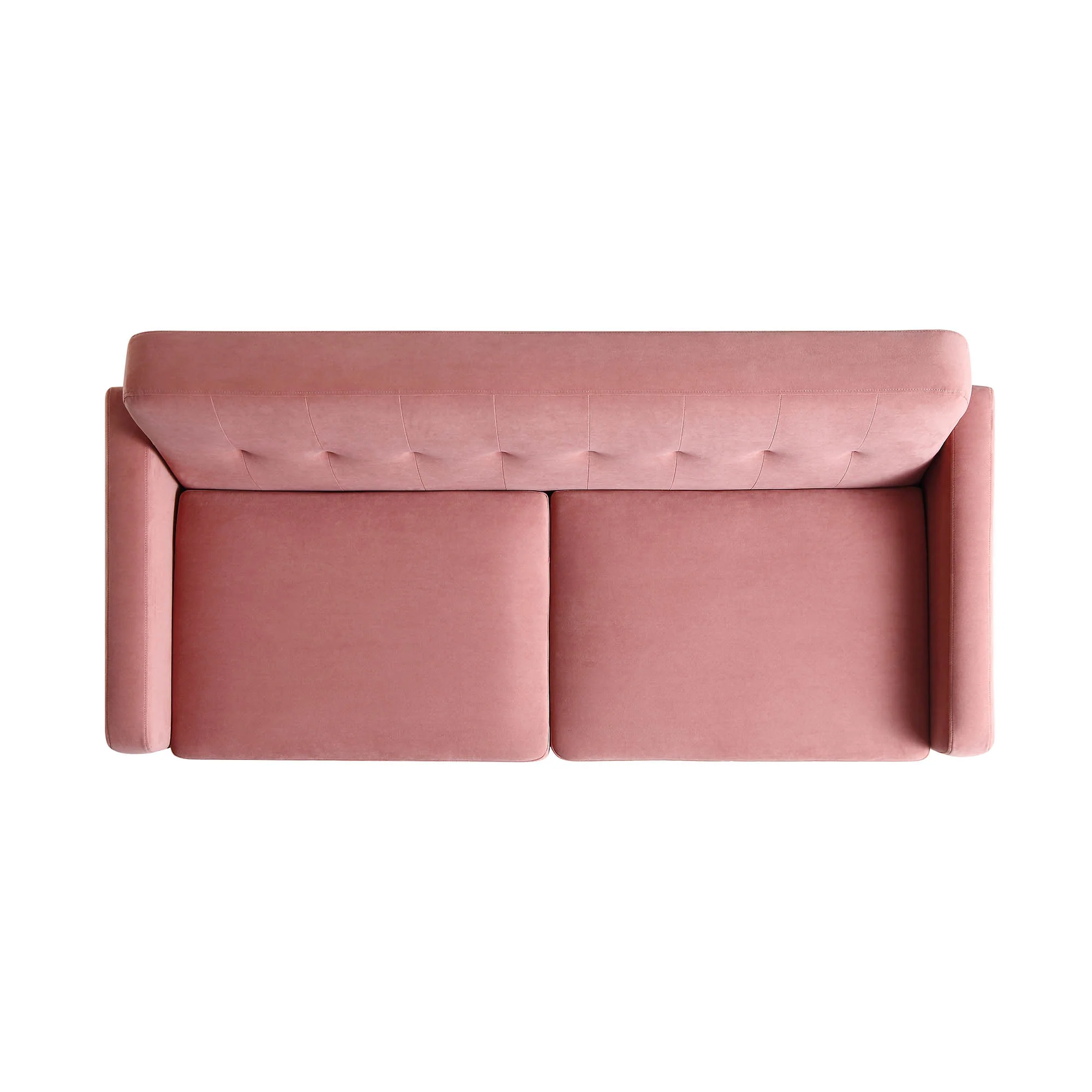 Clarence 3-Seater Sofa in Blush Pink Velvet - Image 6
