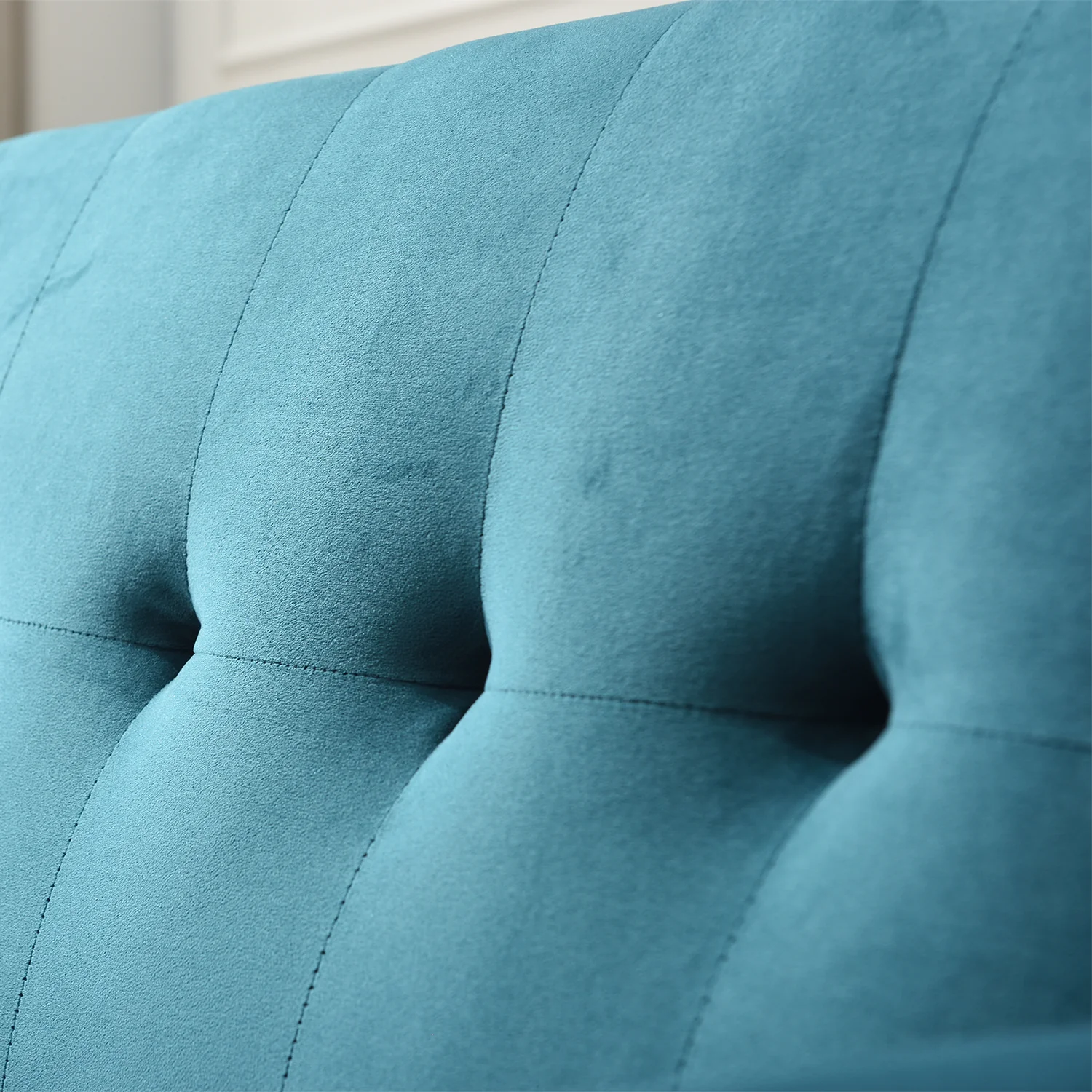 Clarence Sofa Range in Teal Blue Velvet - Image 11