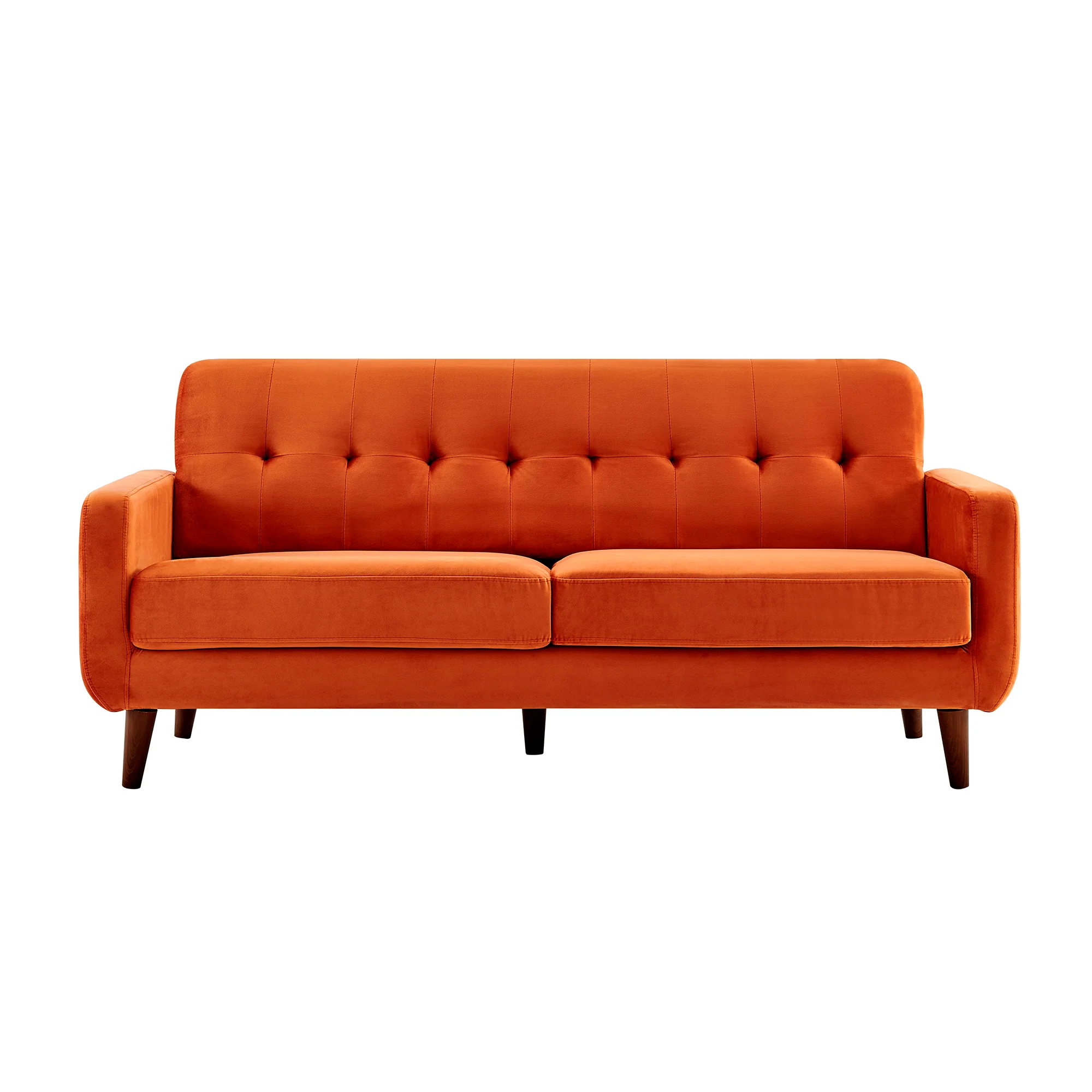Clarence Sofa Range in Burnt Orange Velvet - Image 9