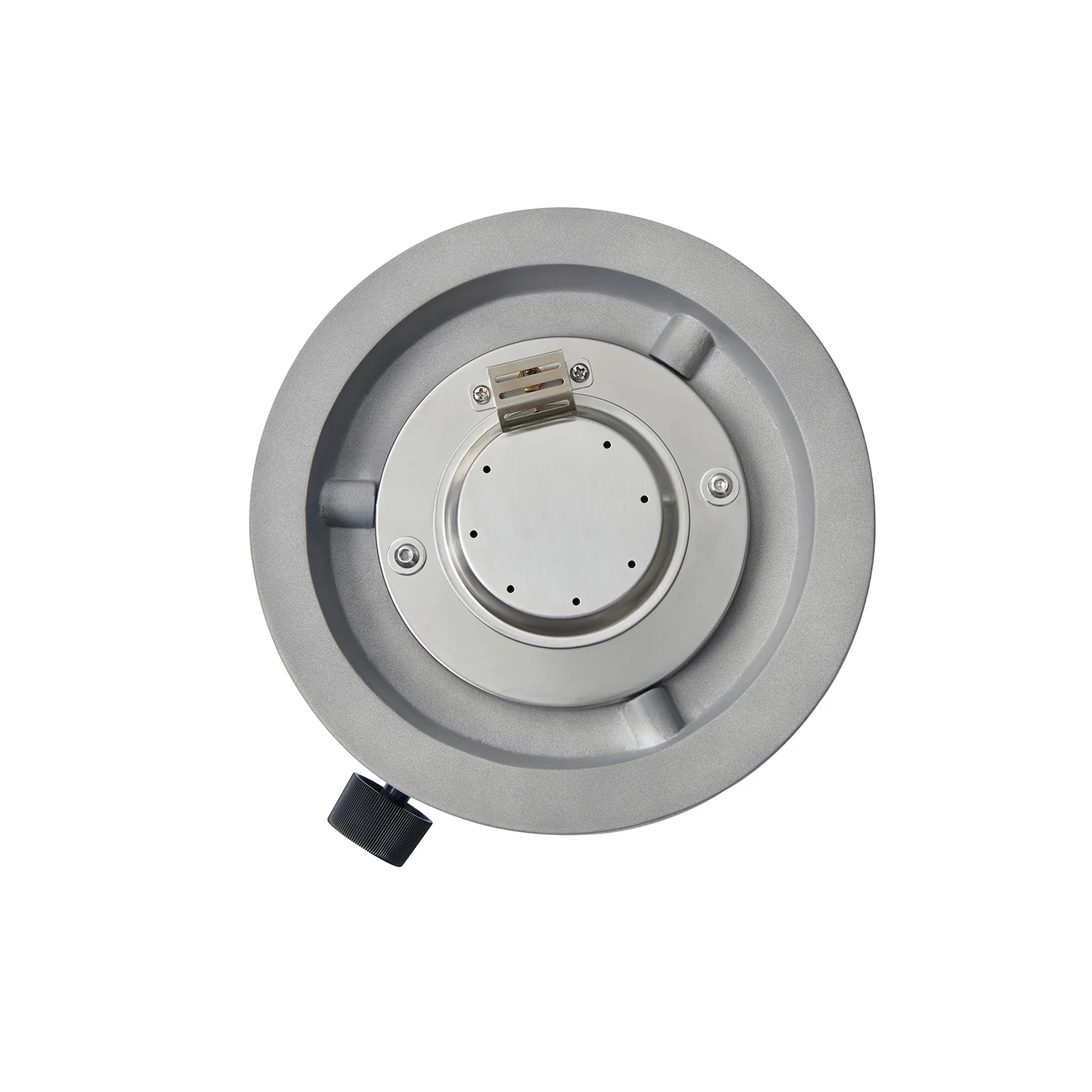 Real Concrete Cylinder Tabletop Fire Pit Lantern 13.6″ (34.5 cm) Tall - Image 7