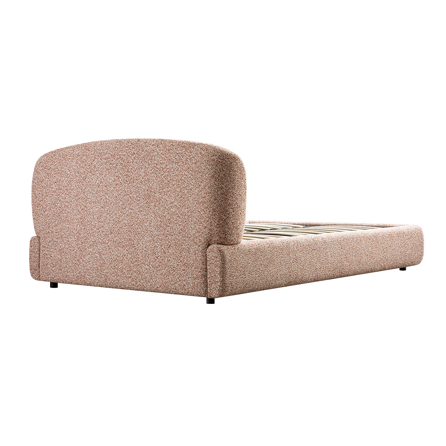 Constance Winged Headboard Ottoman Storage Bed, Musk Blush Boucle - Image 15