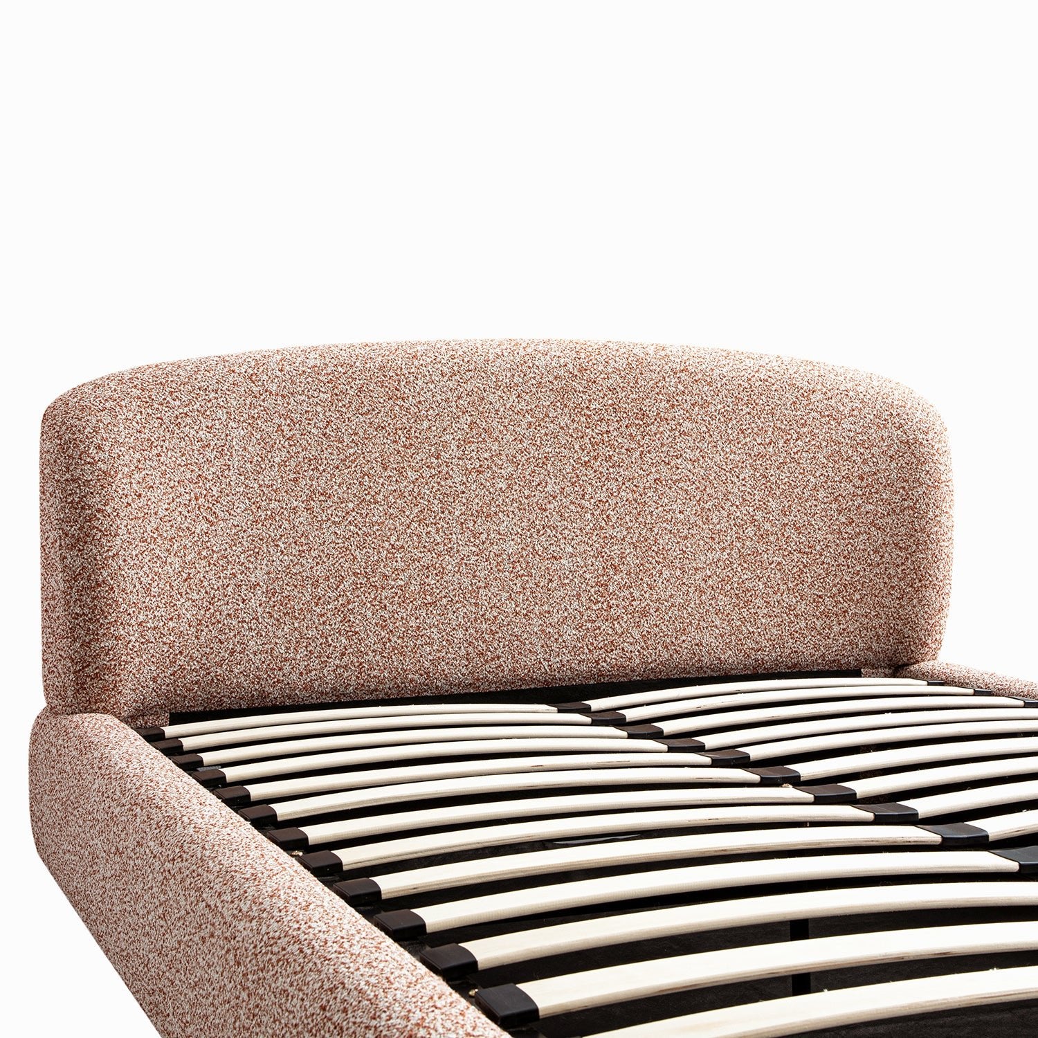 Constance Winged Headboard Ottoman Storage Bed, Musk Blush Boucle - Image 16
