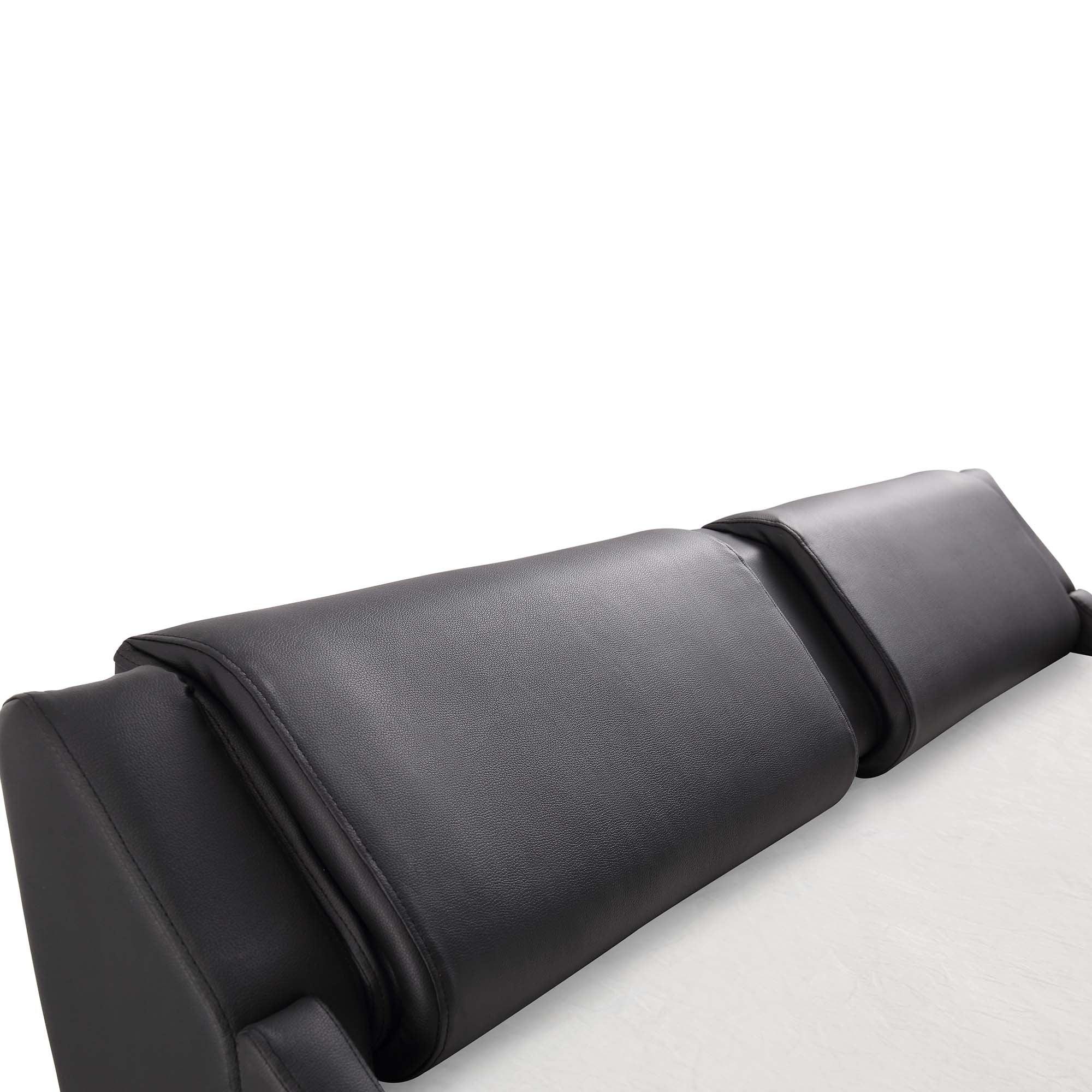 CORVUS Faux Leather Upholstered Bed Frame with Underbed LED Lights, Black - Image 15