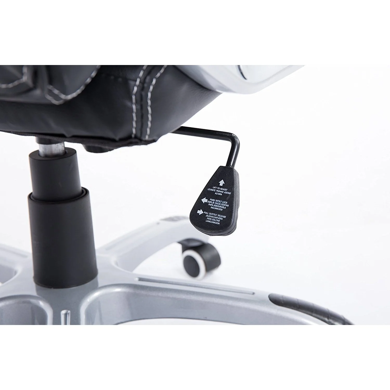 Gaming Racing Sport Swivel Office Chair in Black & Orange - Image 5