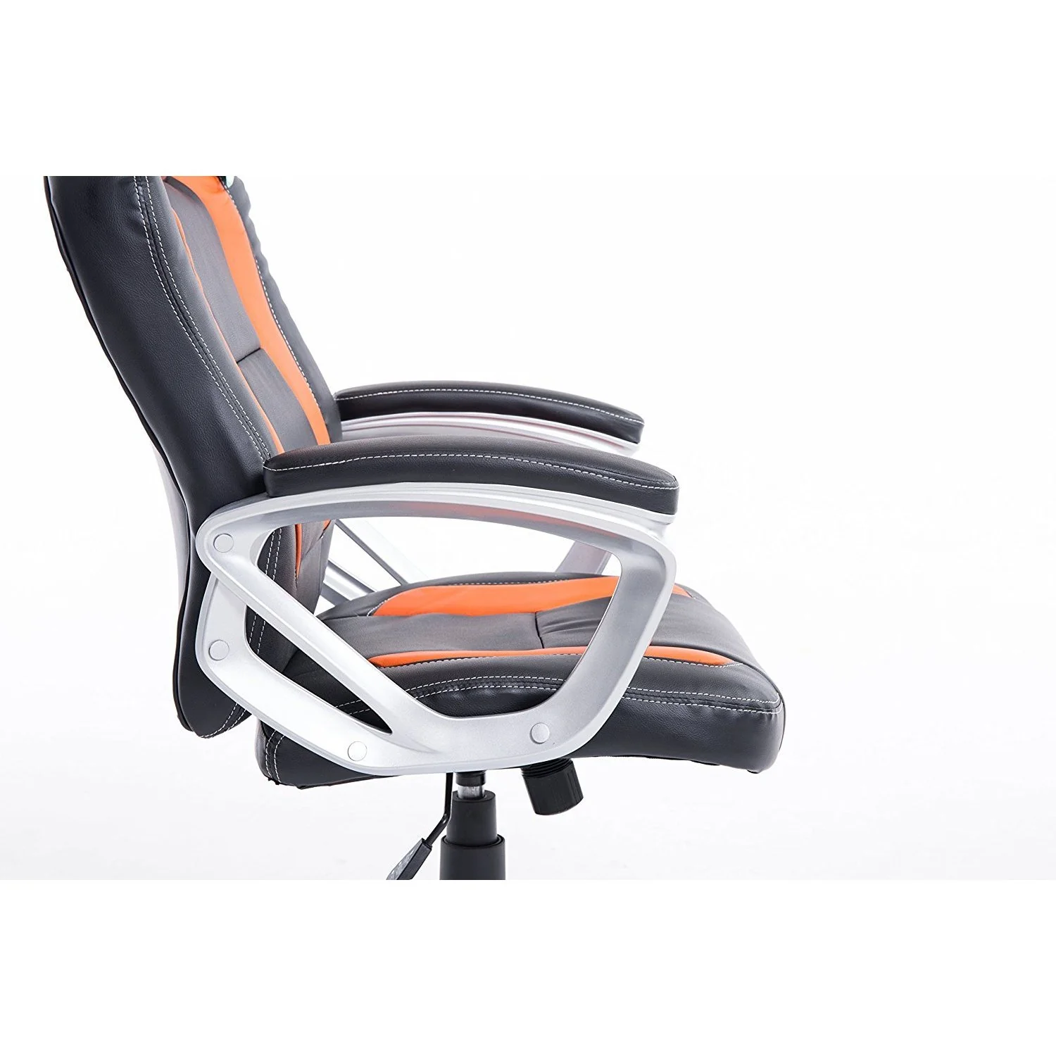 Gaming Racing Sport Swivel Office Chair in Black & Orange - Image 7