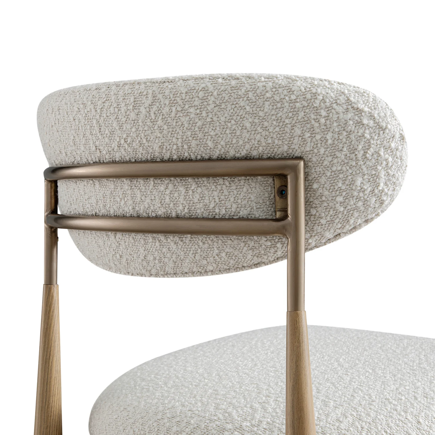 Dagmar Set of 2 Dining Chairs, Ecru Boucle | Natural Frame - Image 17