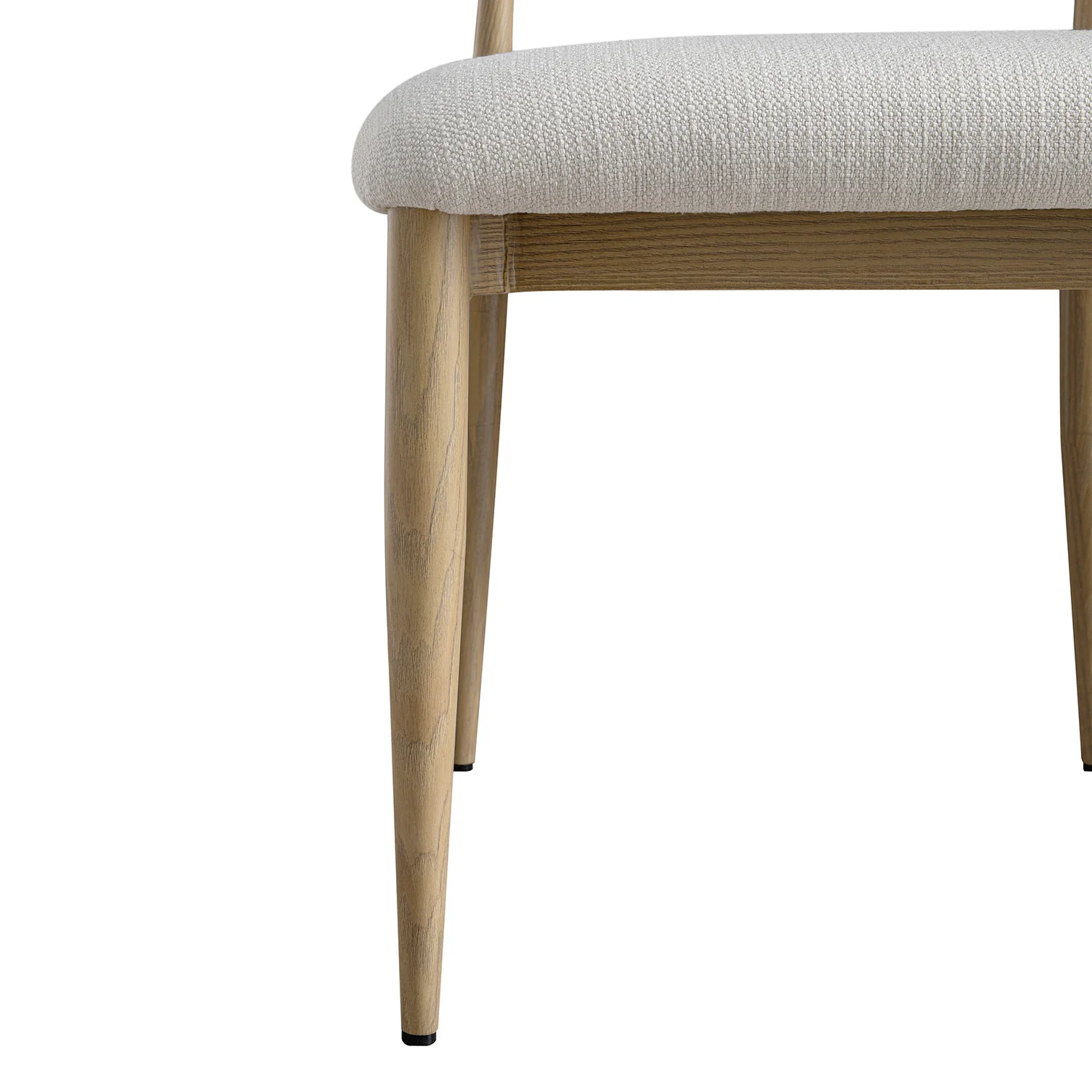 Dagmar Set of 2 Dining Chairs, Ivory Weave | Natural Frame - Image 18