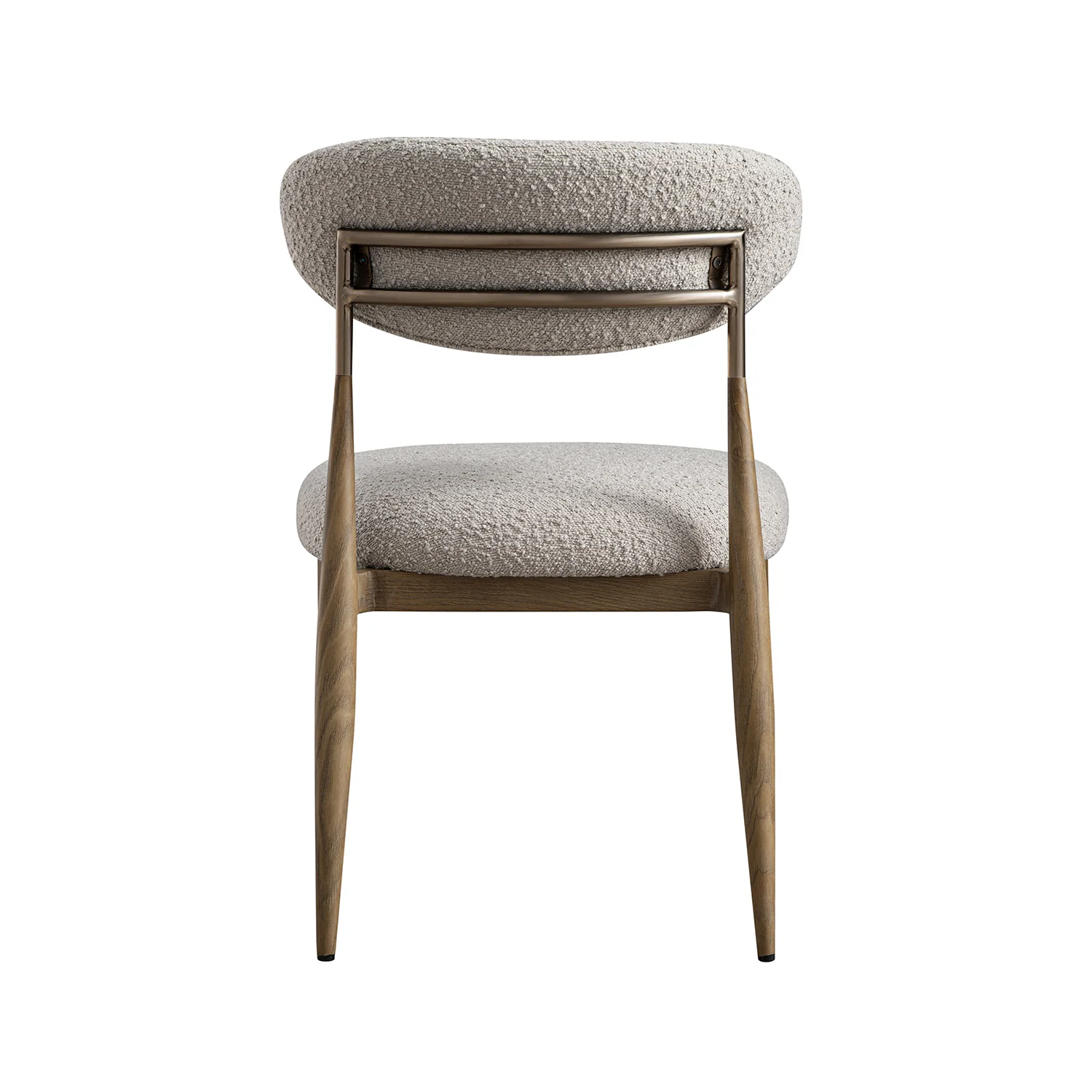 Dagmar Set of 2 Dining Chairs, Light Taupe Boucle | Silver Oak Frame - Image 7