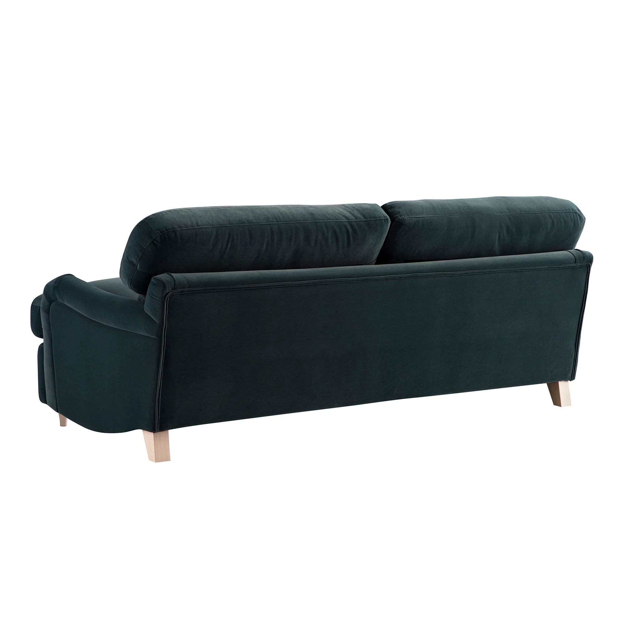 Daphnis Aegean Blue Velvet Sofa Bed, Large 3-Seater - Image 15