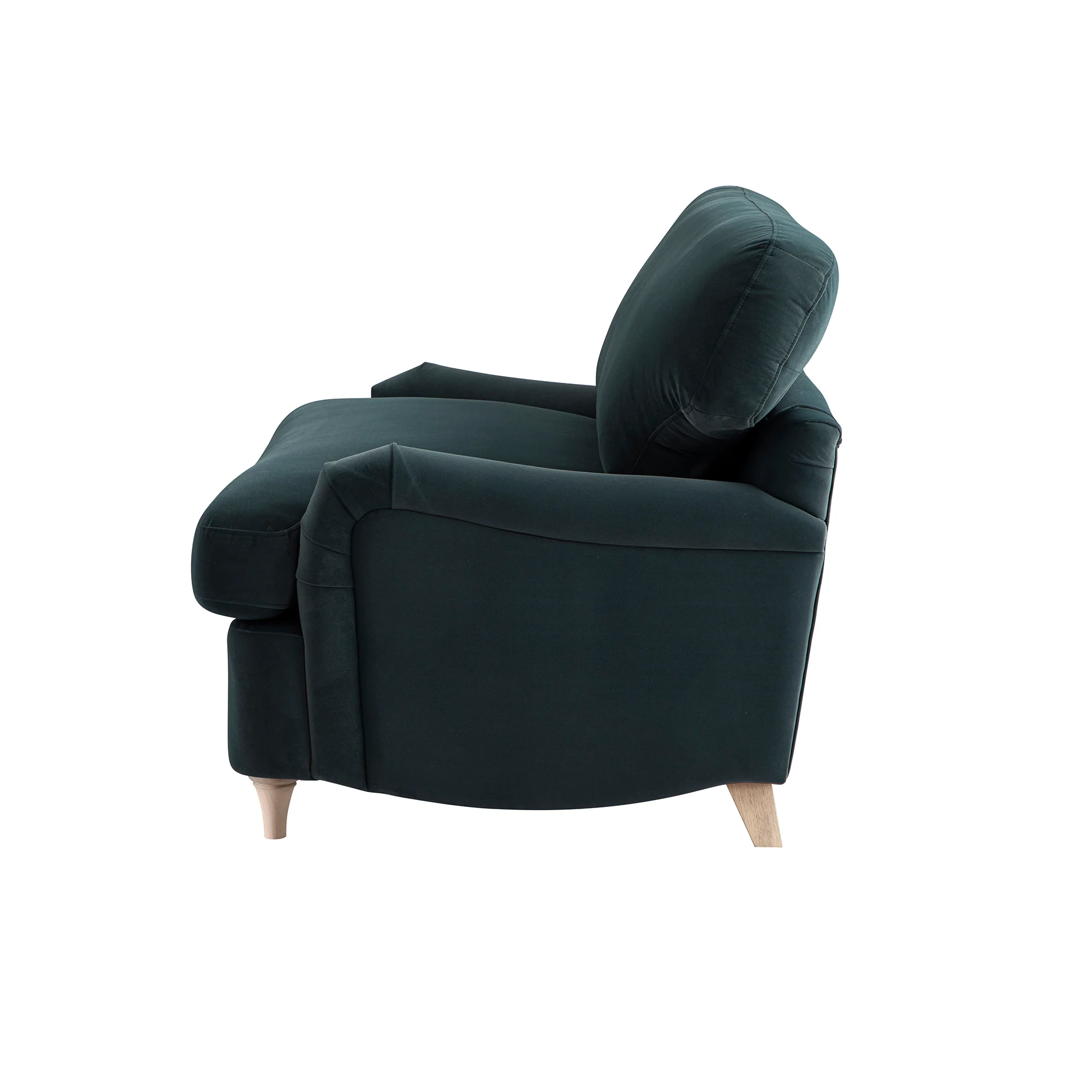 Daphnis Aegean Blue Velvet Sofa Bed, Loveseat - Image 16