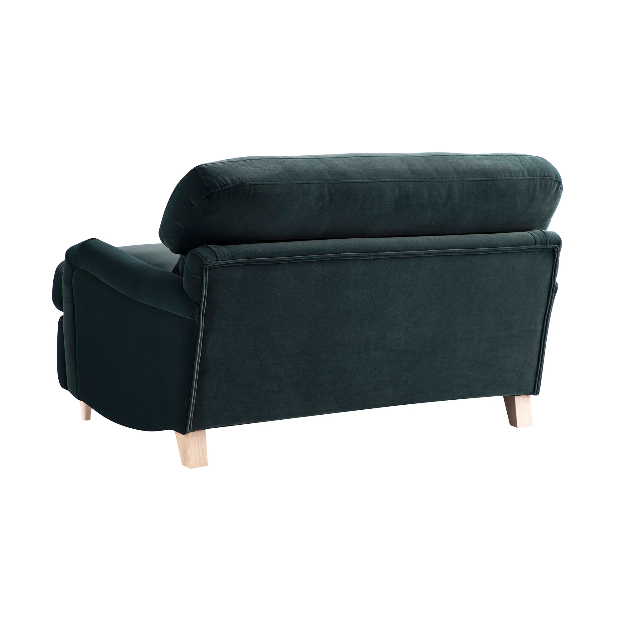 Daphnis Aegean Blue Velvet Sofa Bed, Loveseat - Image 17
