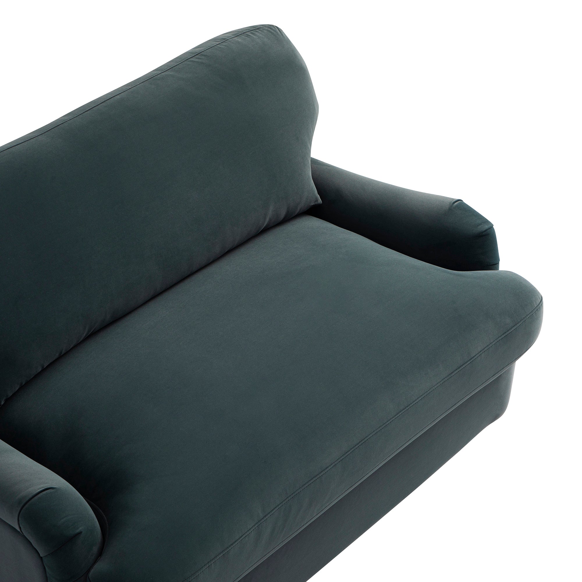 Daphnis Aegean Blue Velvet Sofa Bed, Loveseat - Image 19