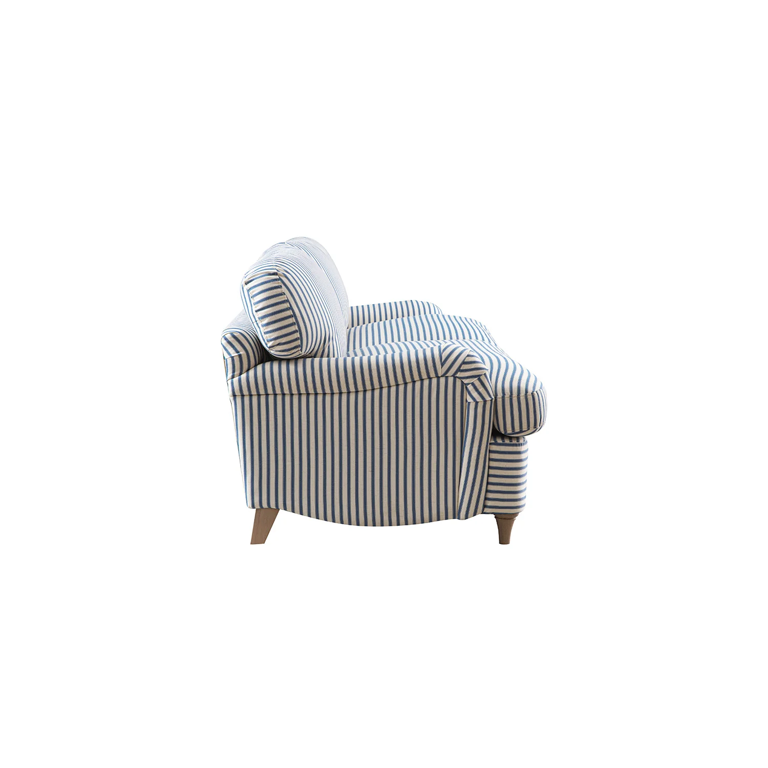 Daphnis Blue Striped Linen Blend Sofa Bed, Large 3-Seater - Image 17