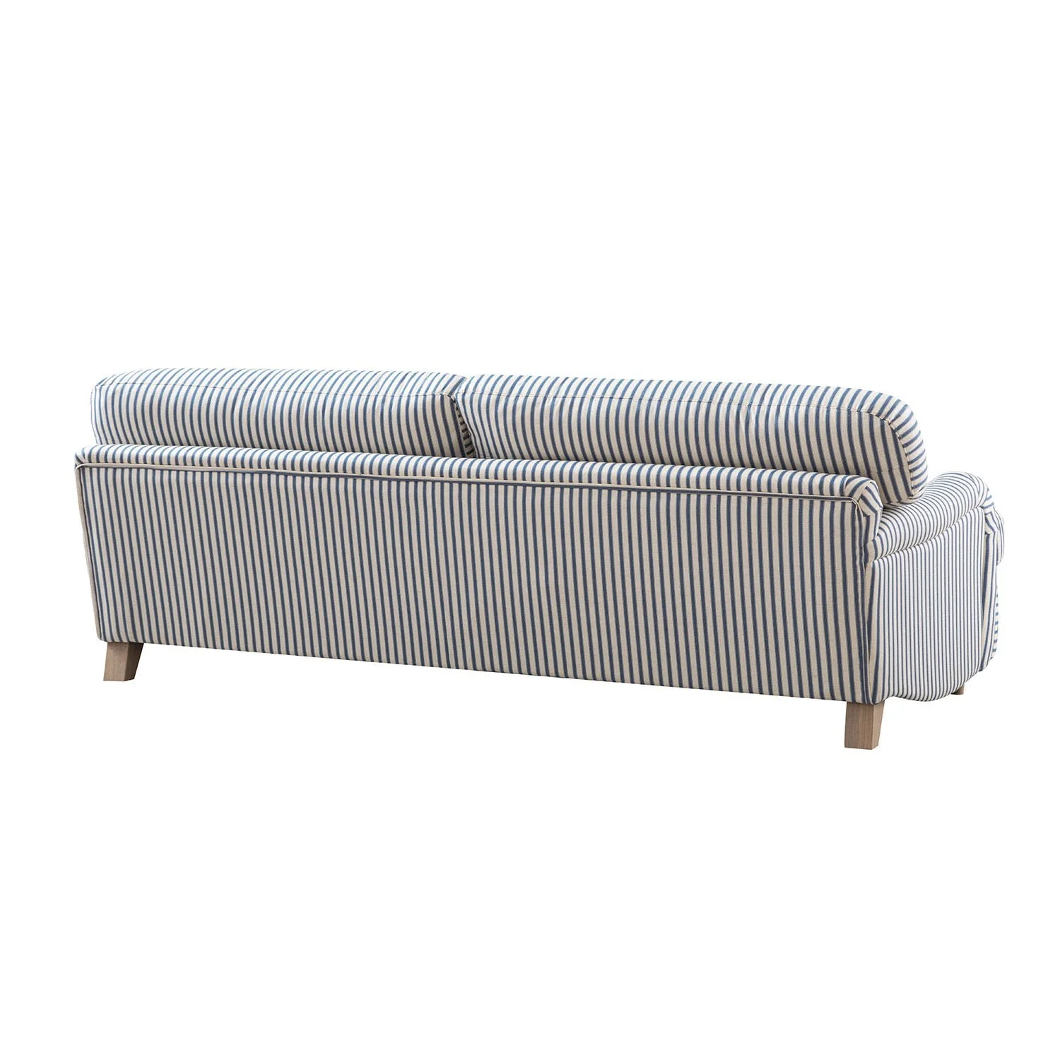 Daphnis Blue Striped Linen Blend Sofa Bed, Large 3-Seater - Image 18