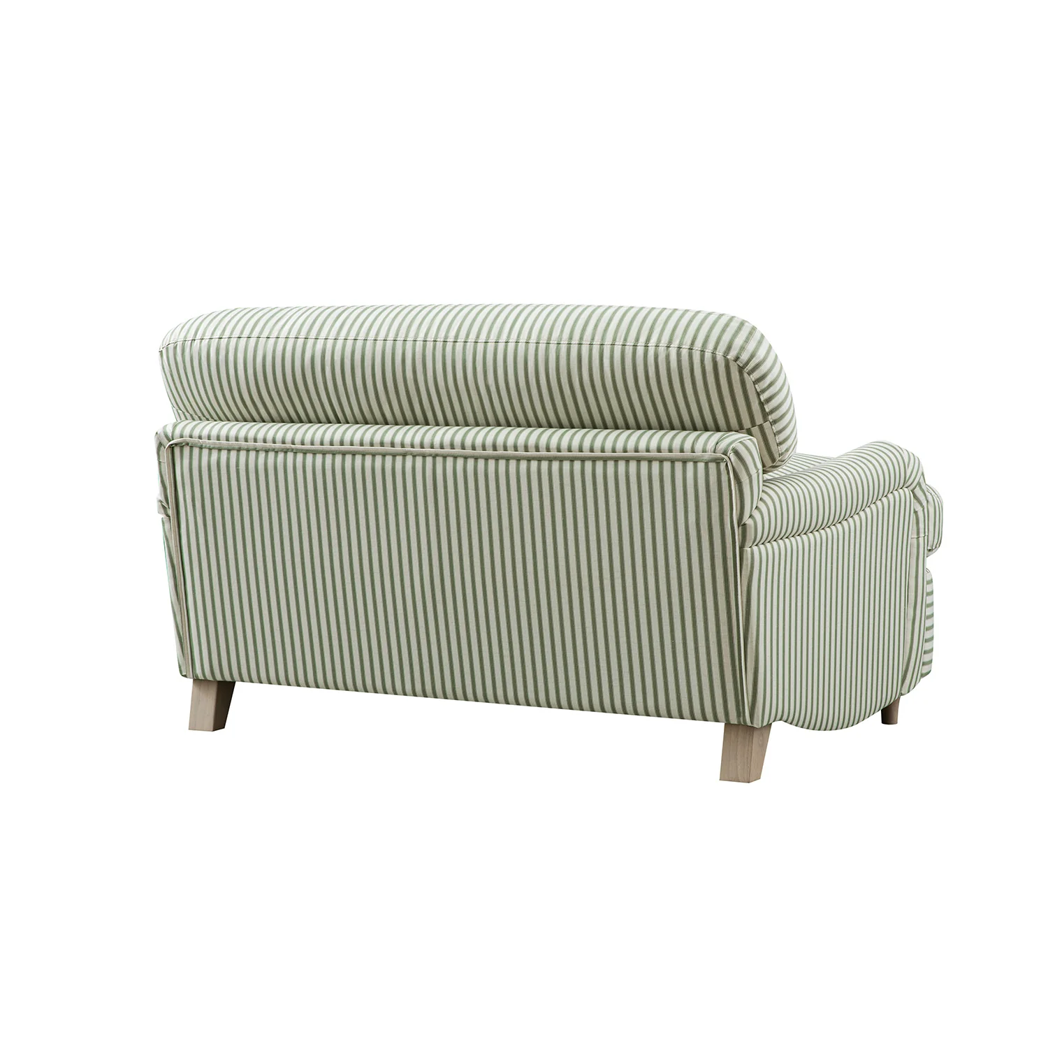 Daphnis Green Striped Linen Blend Fabric Sofa Bed, Loveseat - Image 16