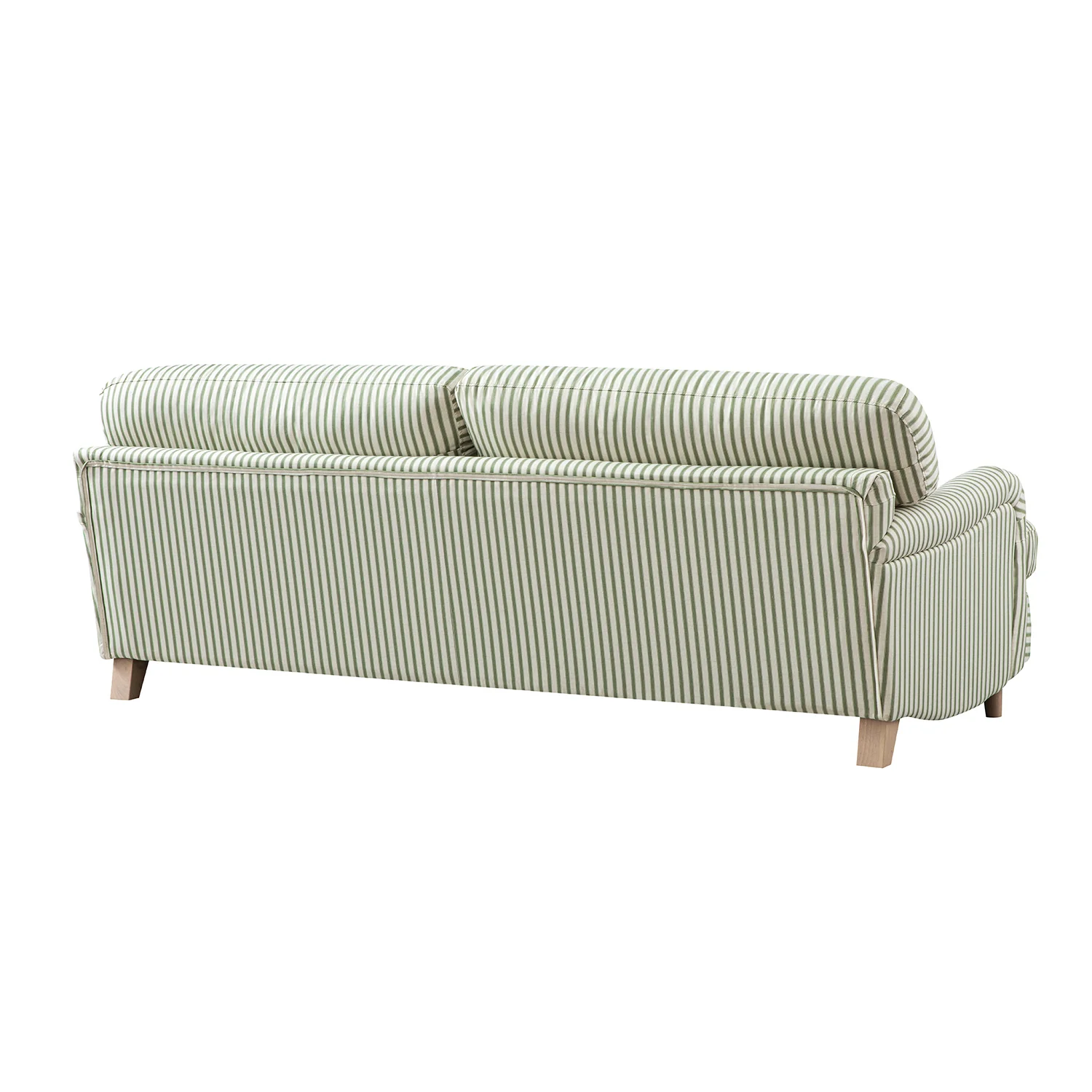 Daphnis Green Striped Linen Blend Sofa, 3-Seater - Image 11