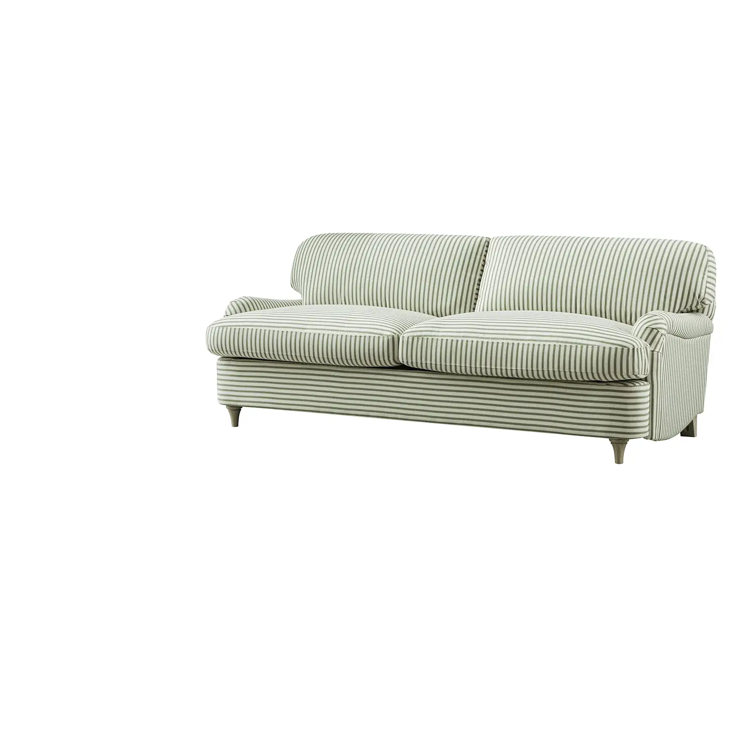 Daphnis Green Striped Linen Blend Sofa Bed, Large 3-Seater - Image 13