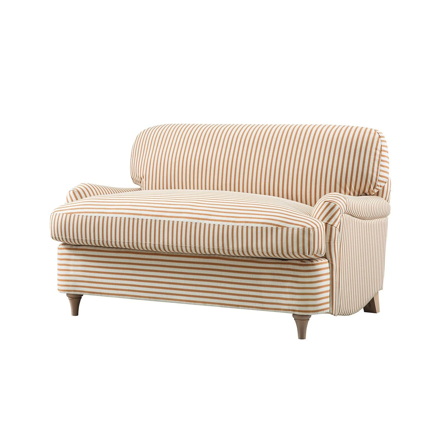 Daphnis Ochre Striped Linen Blend Fabric Sofa Bed, Loveseat - Image 15