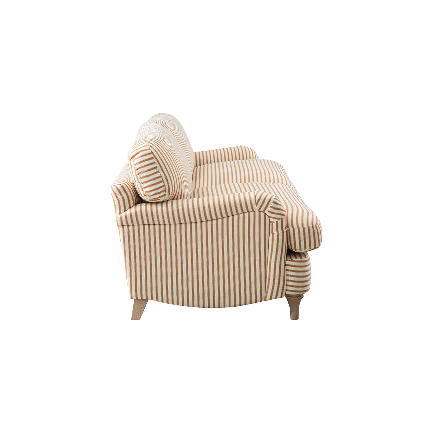 Daphnis Ochre Striped Linen Blend Sofa, 3-Seater - Image 10