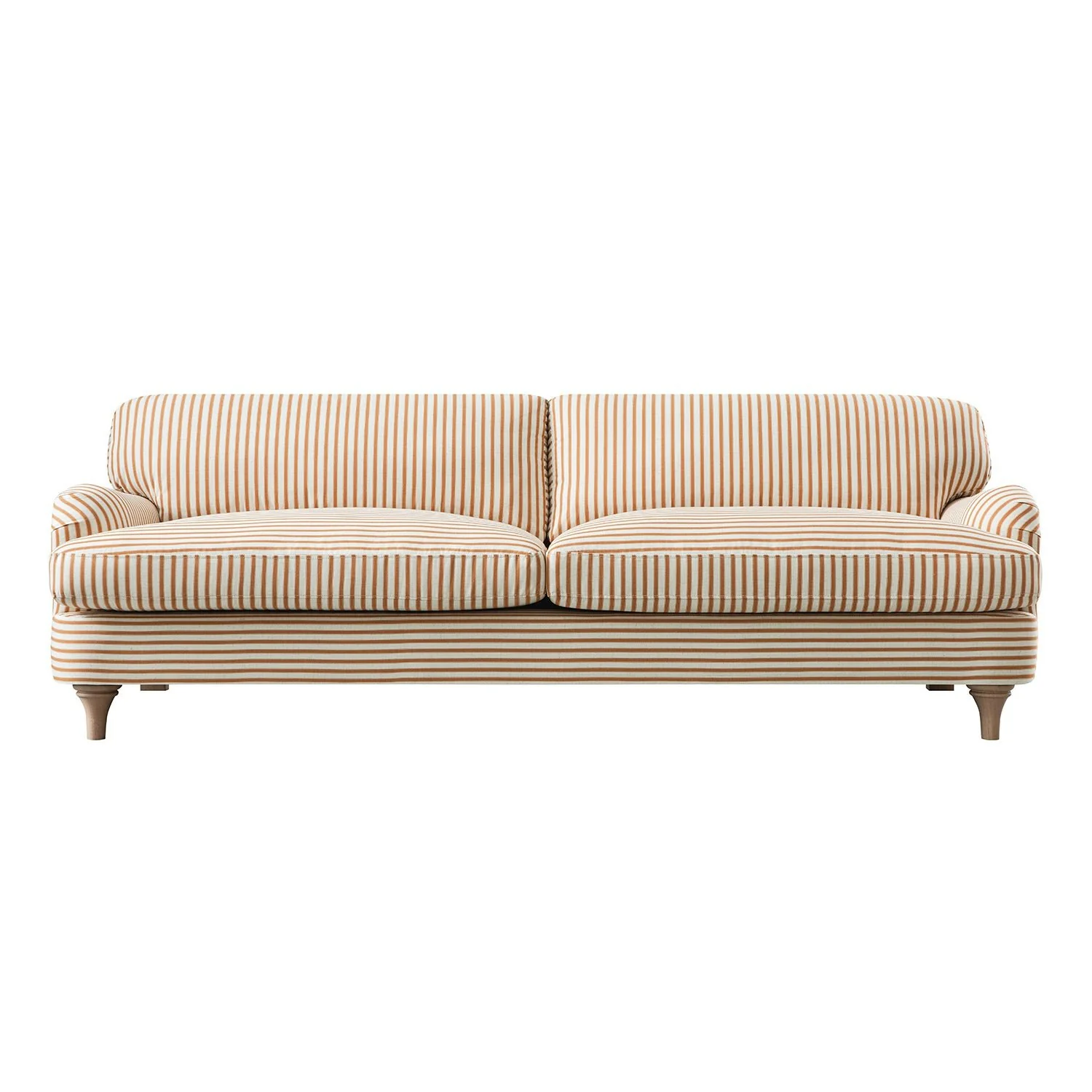 Daphnis Ochre Striped Linen Blend Sofa, 3-Seater - Image 6