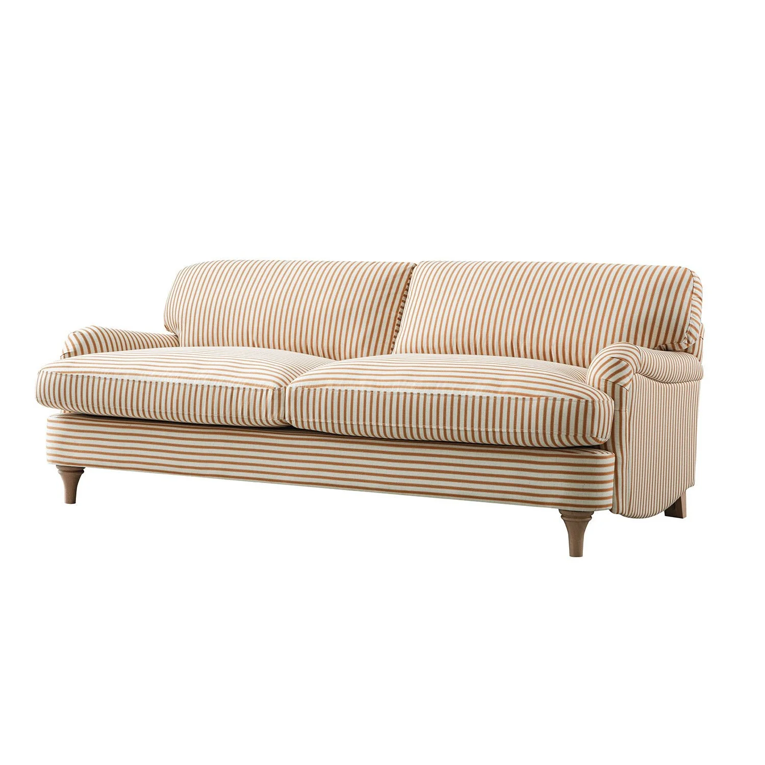 Daphnis Ochre Striped Linen Blend Sofa, 3-Seater - Image 7