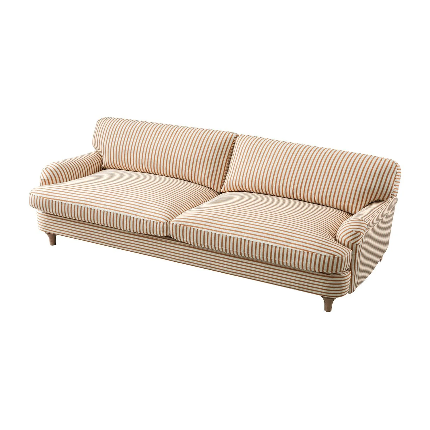 Daphnis Ochre Striped Linen Blend Sofa, 3-Seater - Image 9