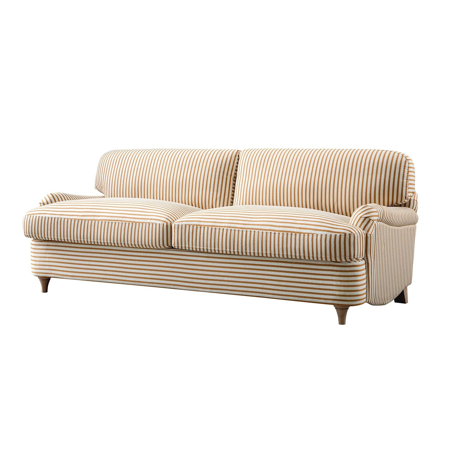 Daphnis Ochre Striped Linen Blend Sofa Bed, Large 3-Seater - Image 14