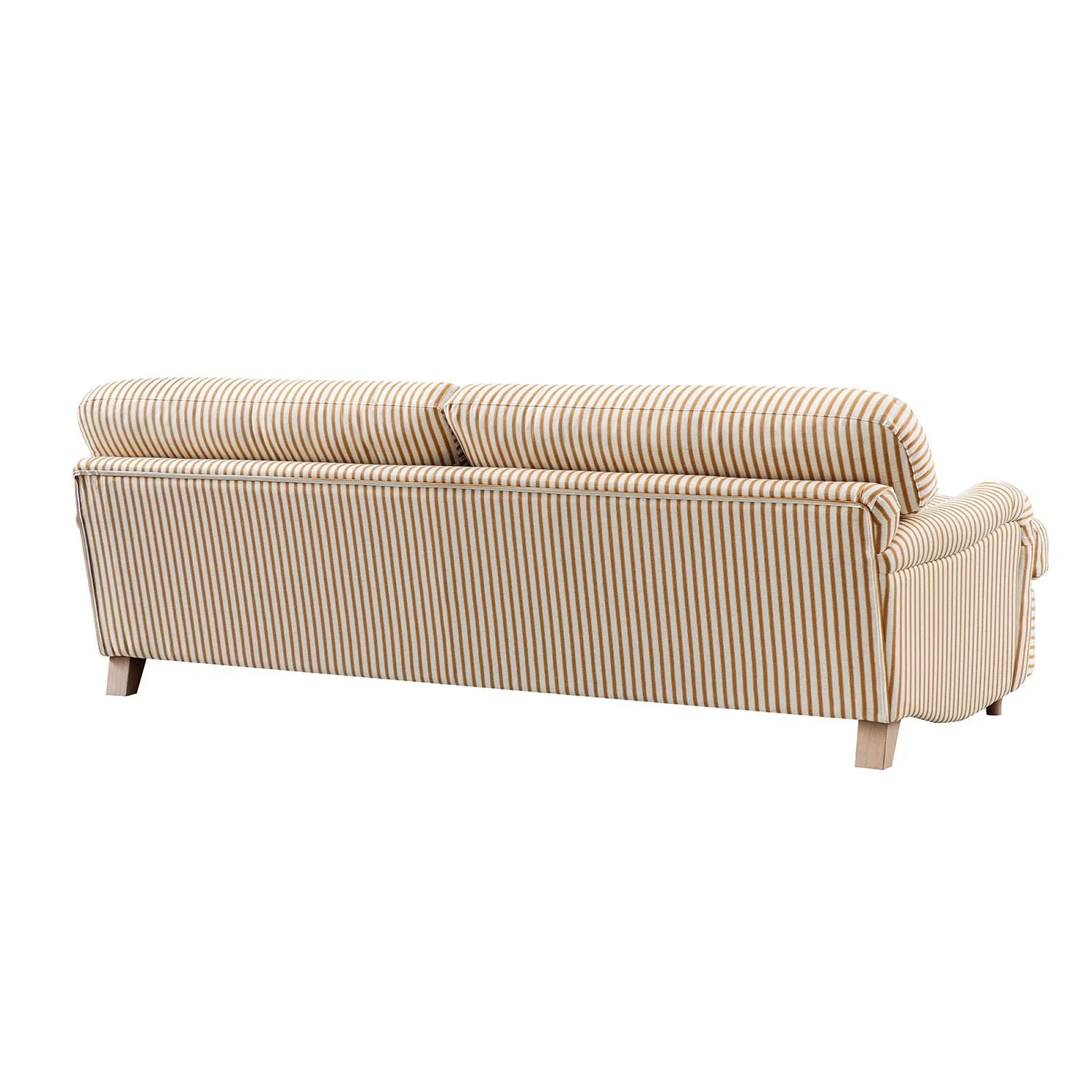 Daphnis Ochre Striped Linen Blend Sofa Bed, Large 3-Seater - Image 17