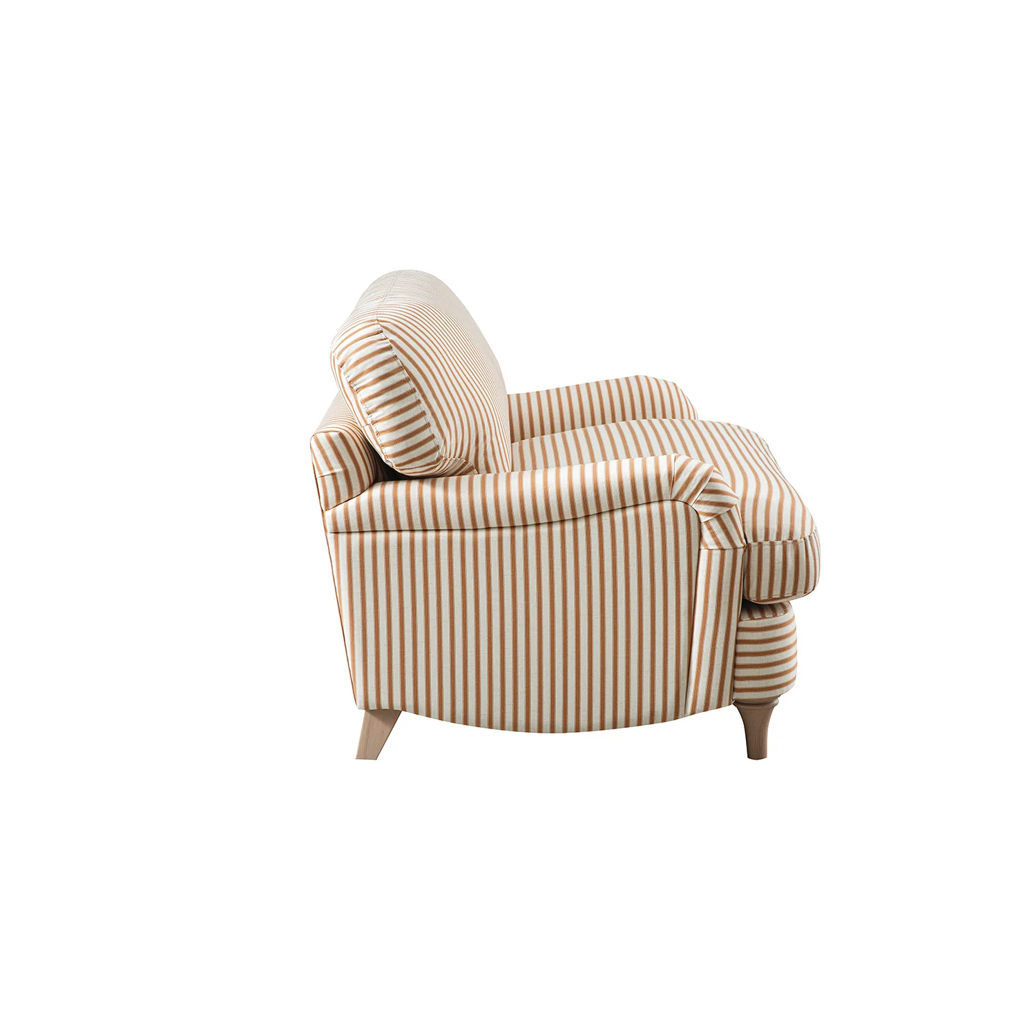 Daphnis Ochre Striped Linen Blend Sofa, Loveseat - Image 10