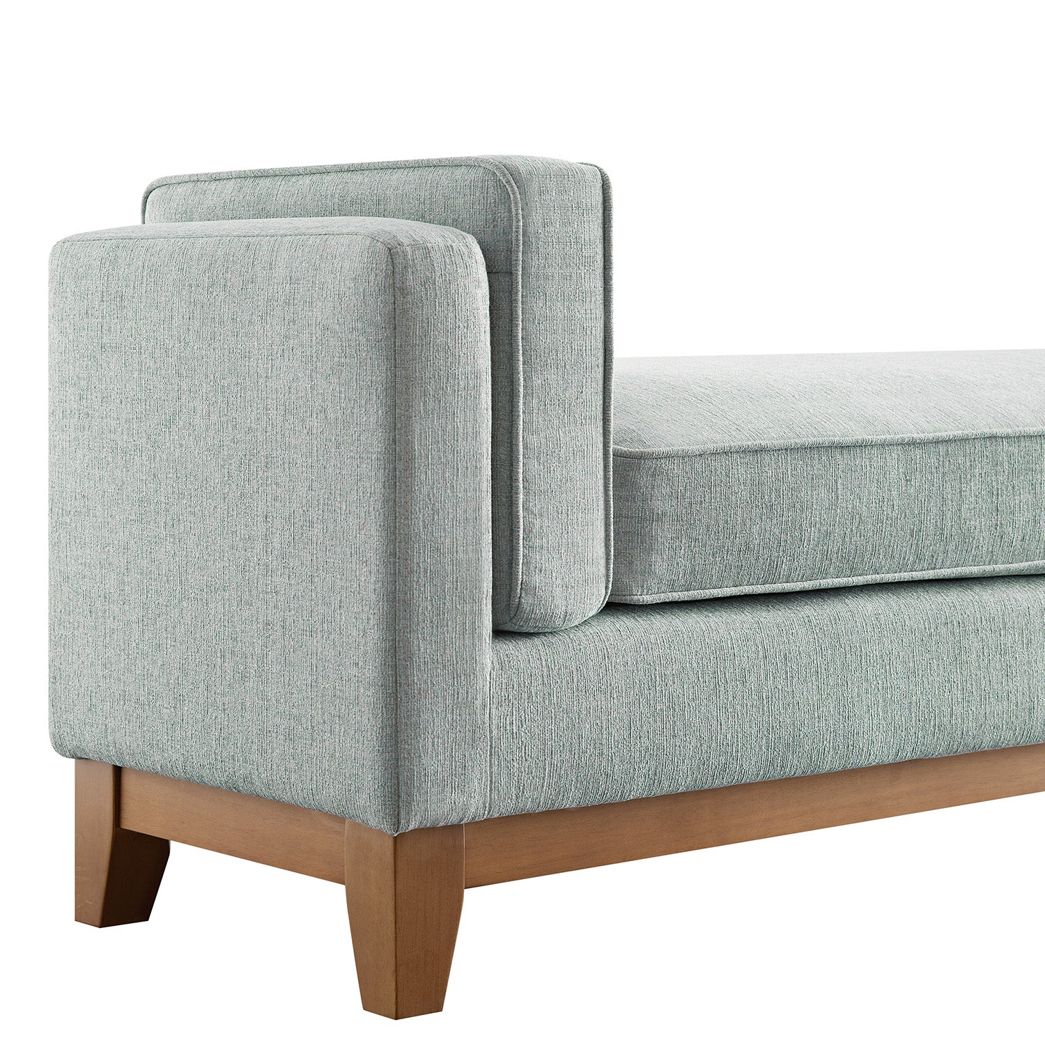 Dipley Sage Woven Fabric Upholstered Bench - Image 10